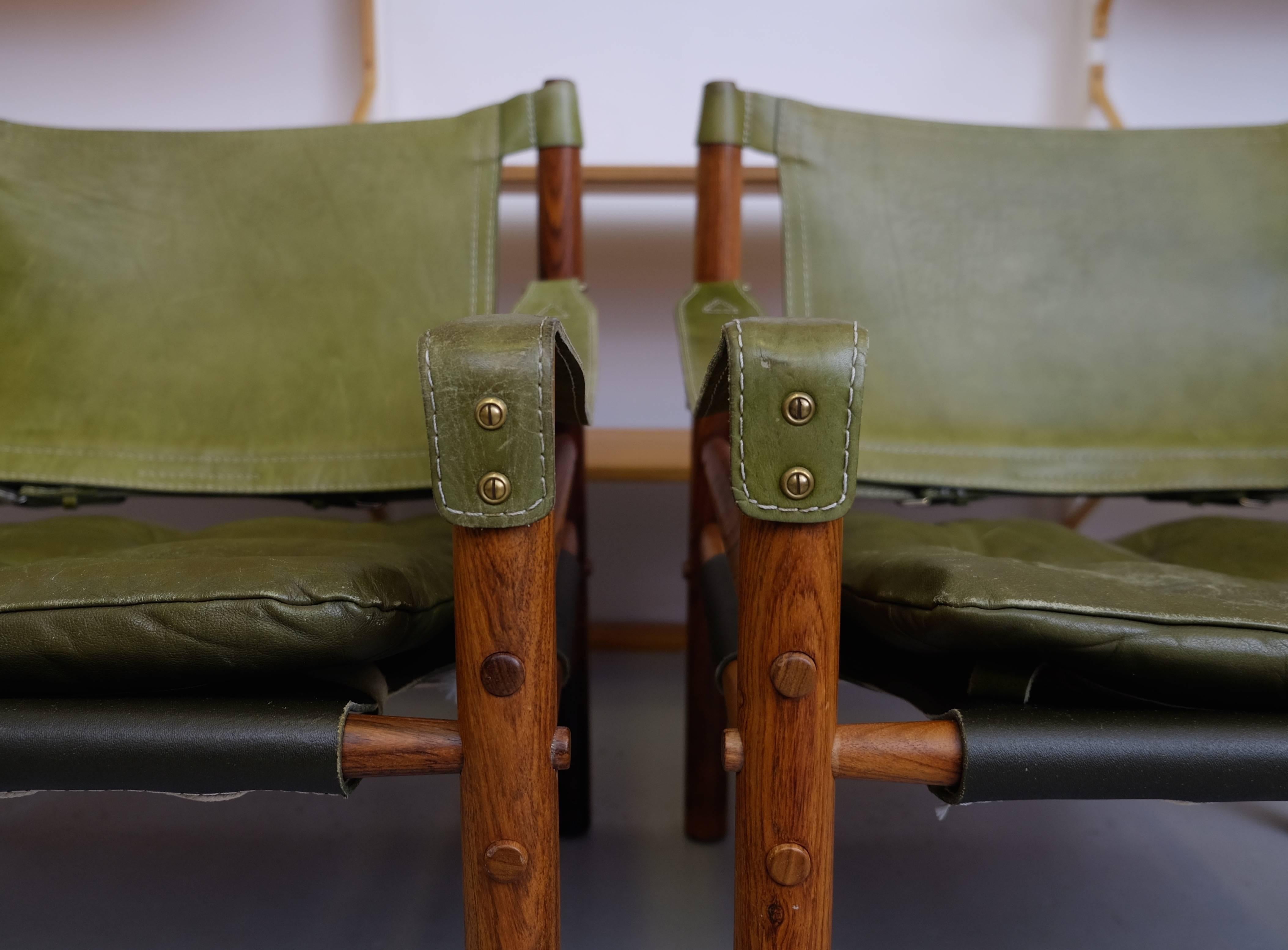 Scandinavian Modern Arne Norell Easy Chairs Model Sirocco