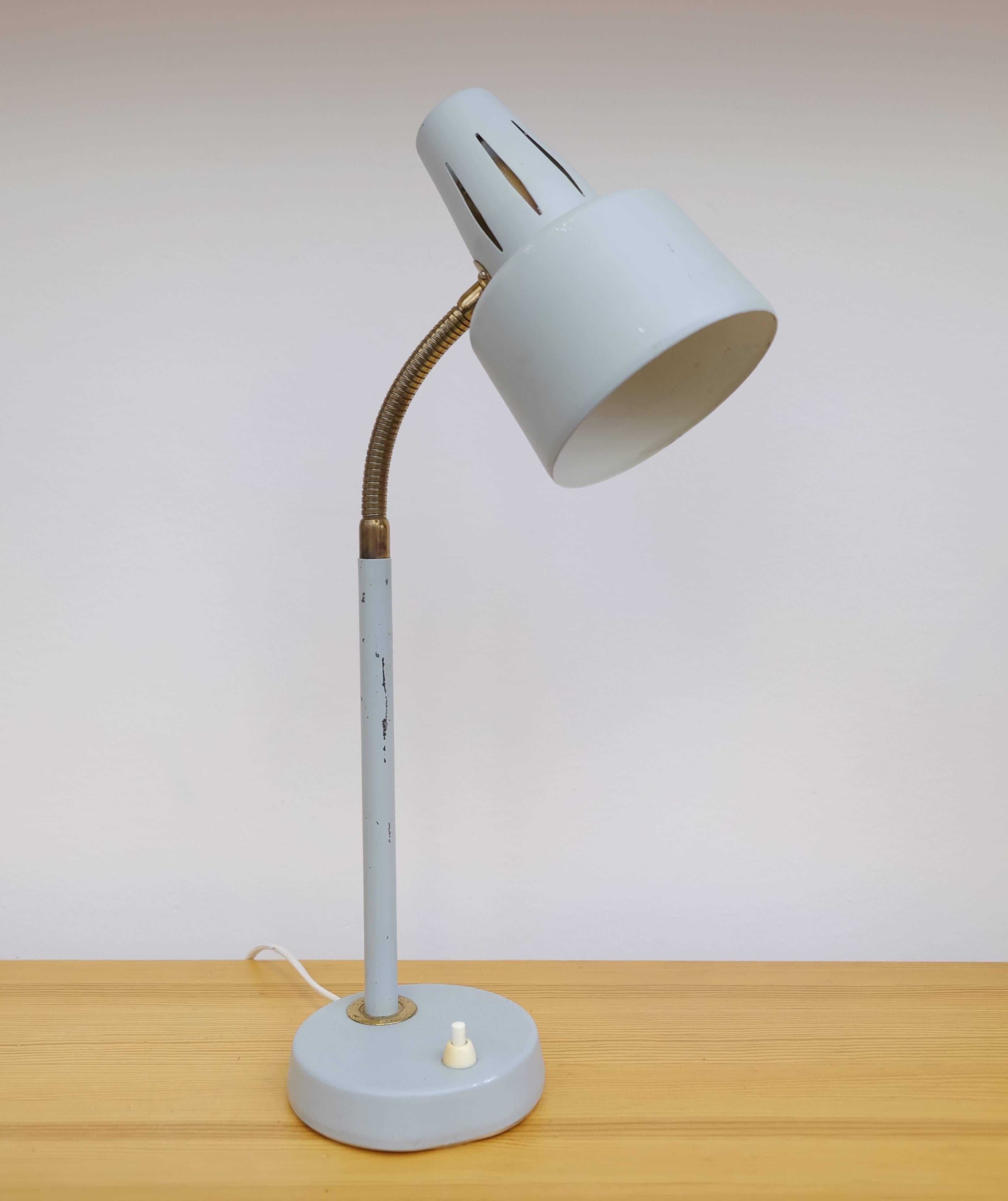 Scandinavian Modern Pastel Colored Table Lamp, Sweden, 1950s