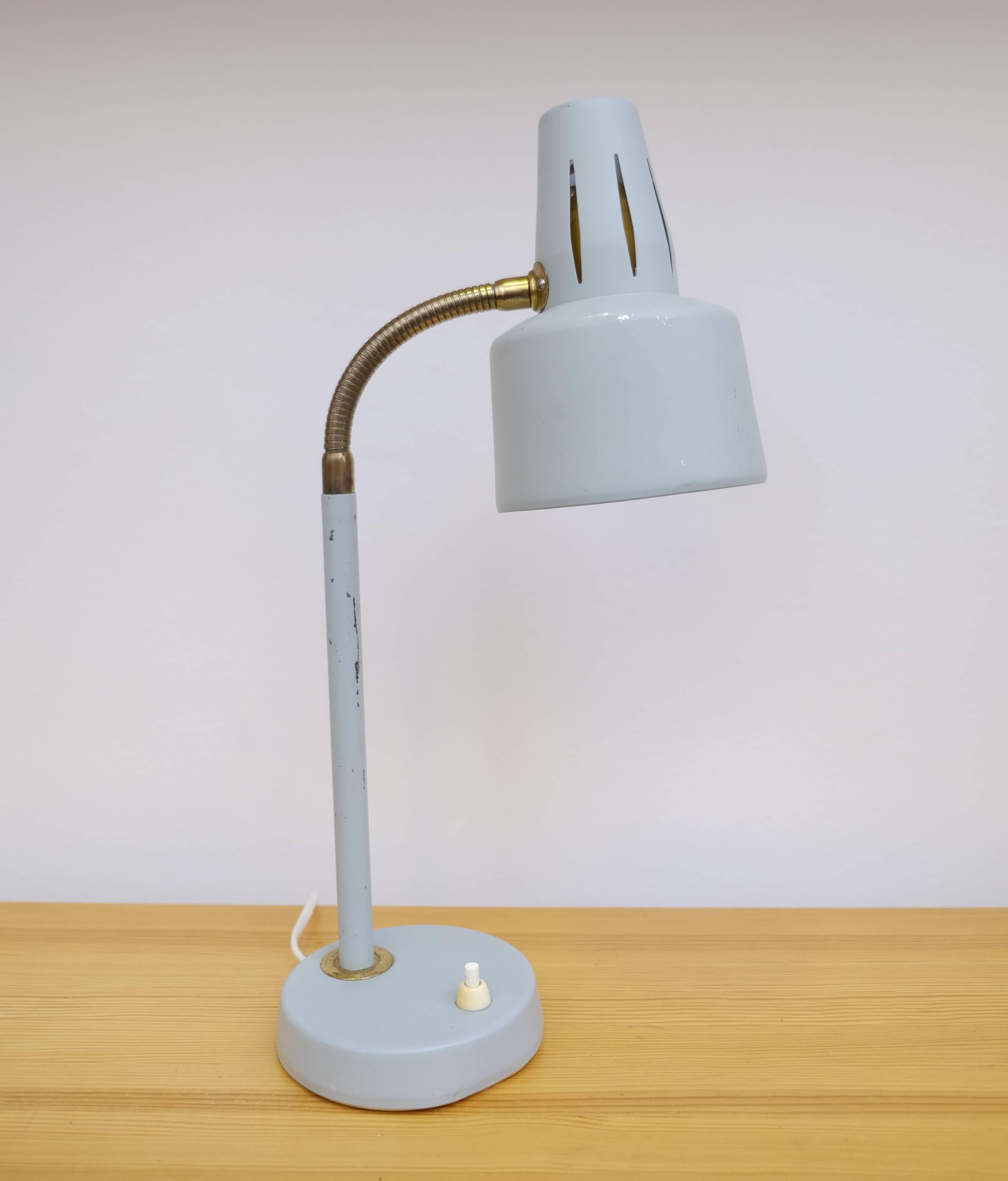Mid-20th Century Pastel Colored Table Lamp, Sweden, 1950s