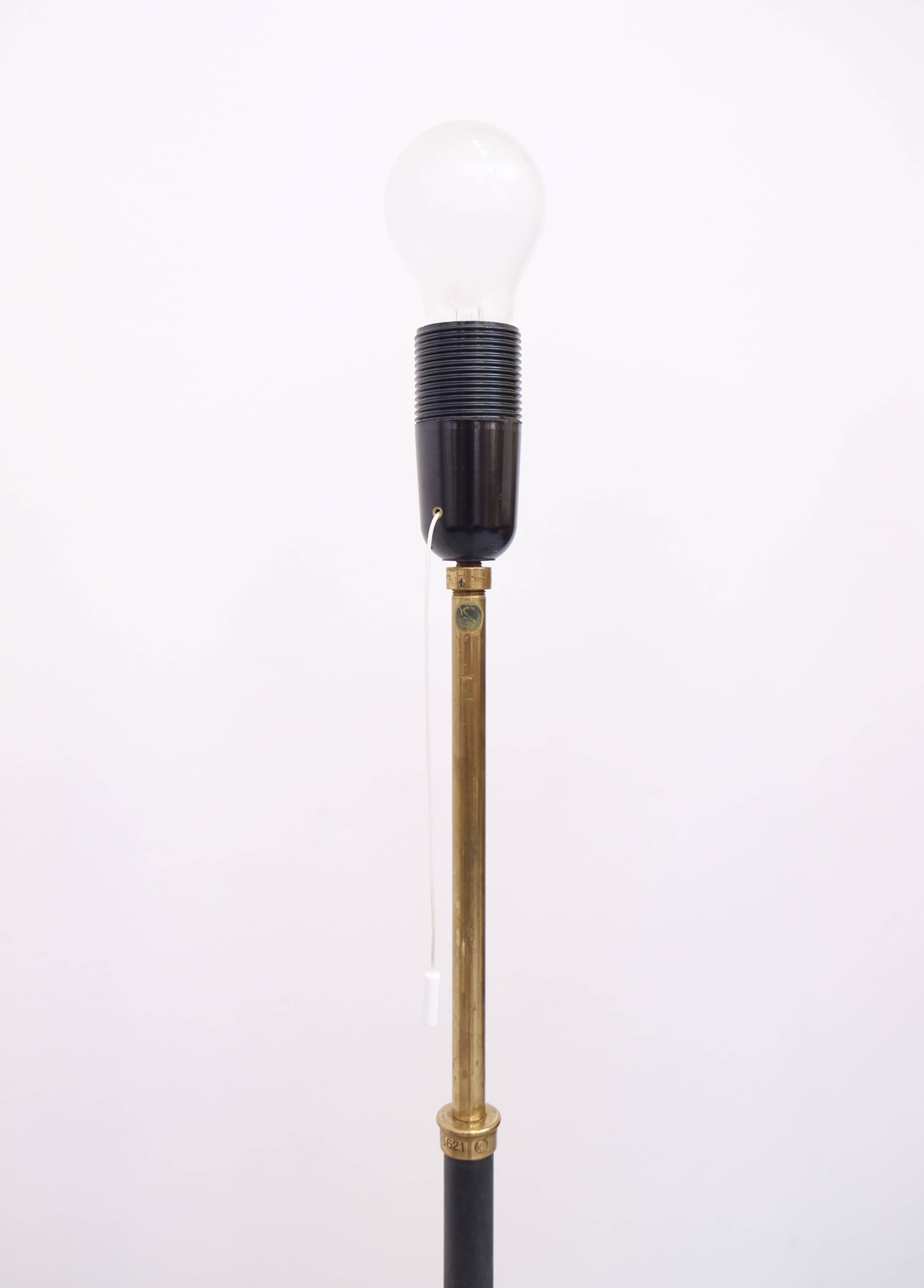 Brass Pair of Swedish Floor Lamps by Böhlmarks, 1950s