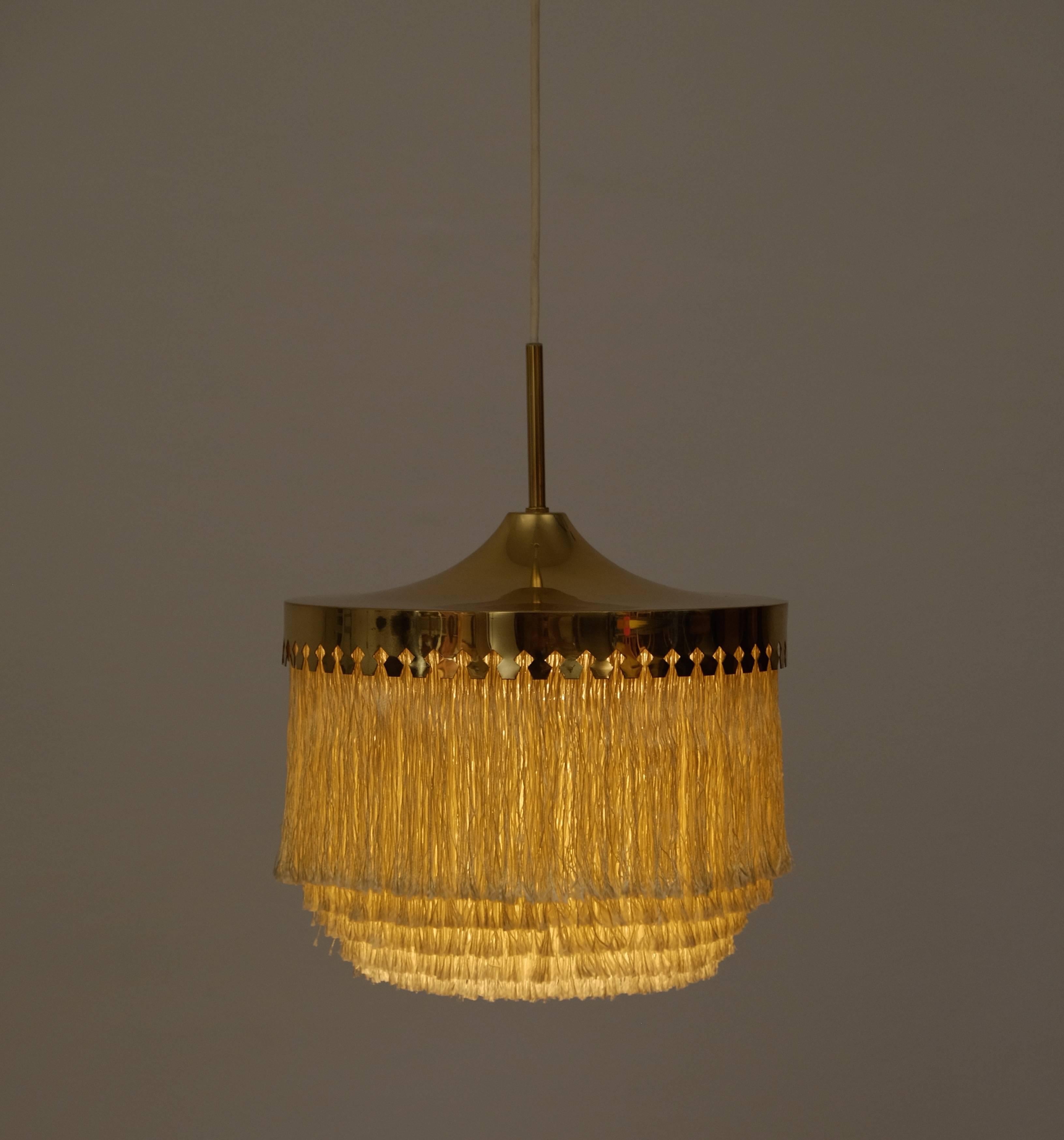 Ottone Lampada da soffitto Hans-Agne Jakobsson Modello T601/M, anni '60 in vendita