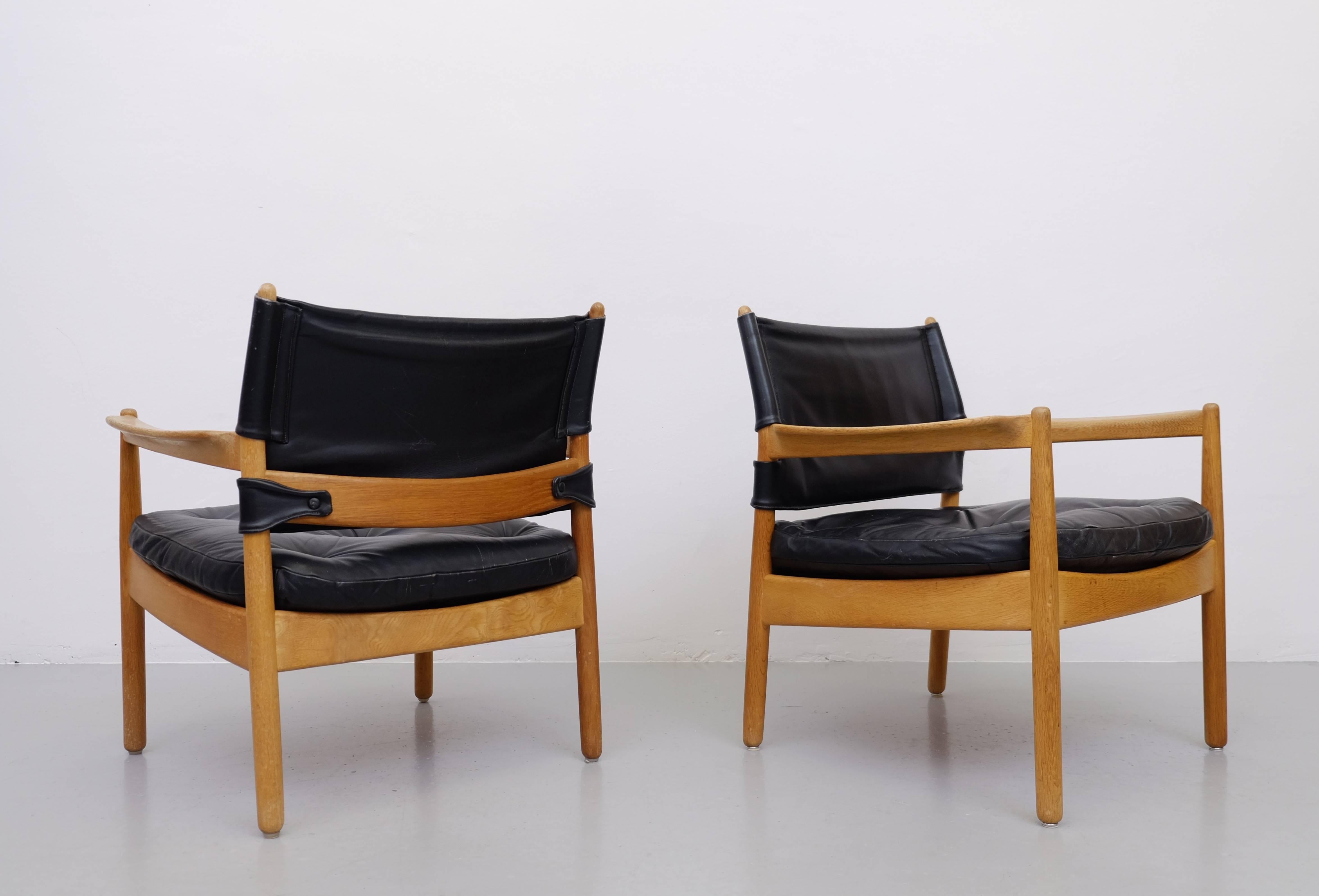 Scandinavian Modern Gunnar Myrstrand Easy Chairs by KäLlemo, Sweden, 1960s