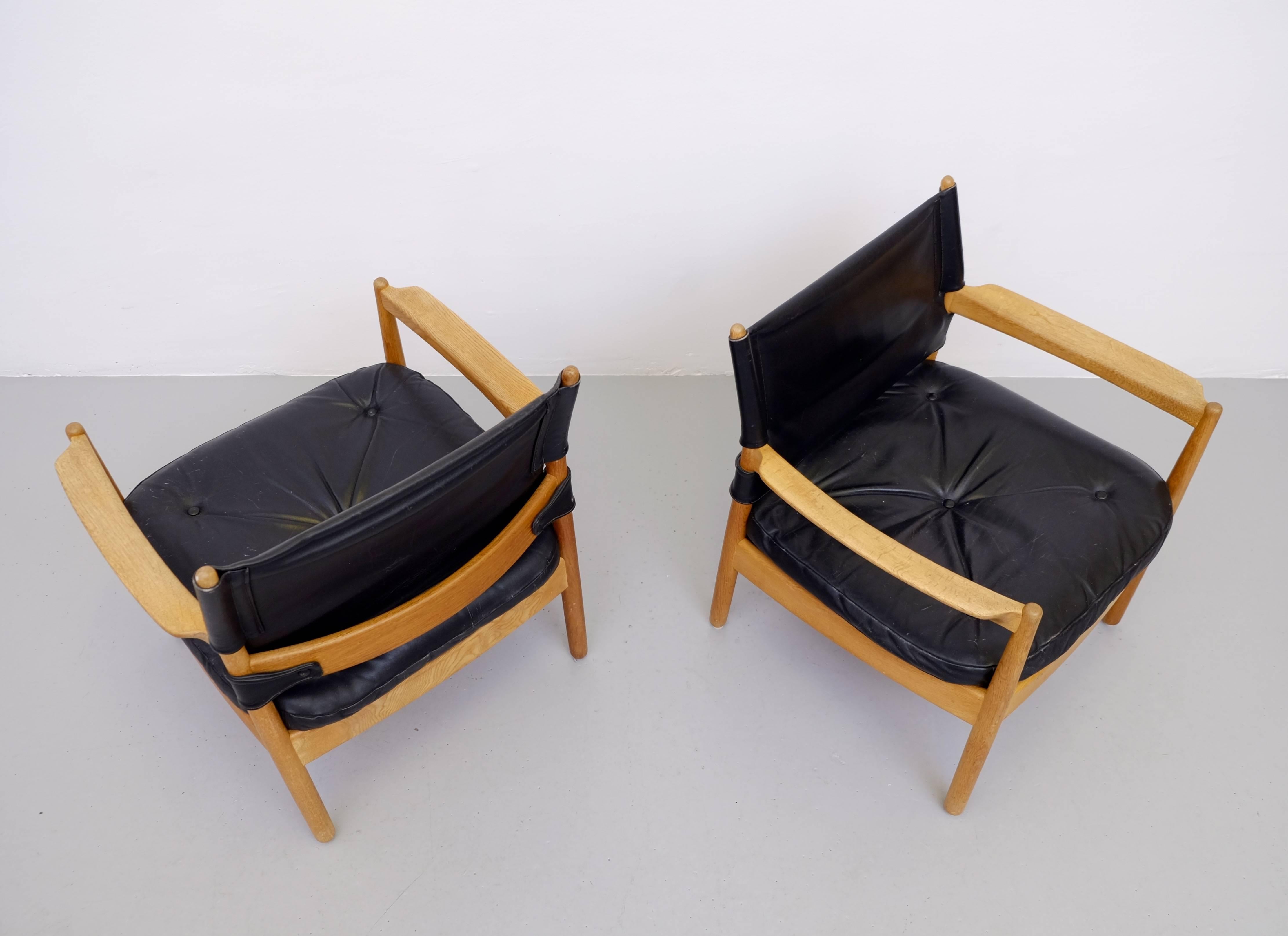 Swedish Gunnar Myrstrand Easy Chairs by KäLlemo, Sweden, 1960s