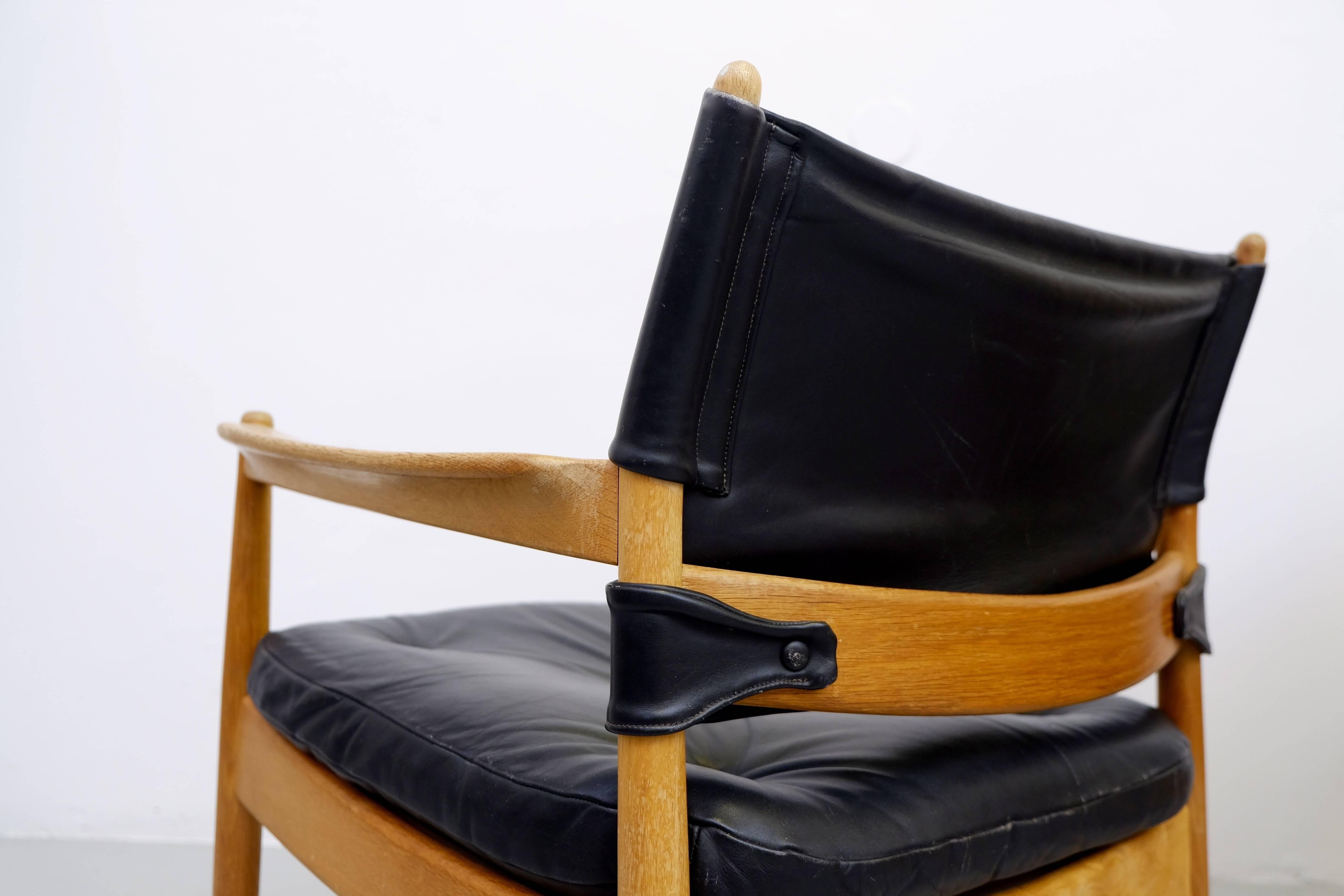 Leather Gunnar Myrstrand Easy Chairs by KäLlemo, Sweden, 1960s