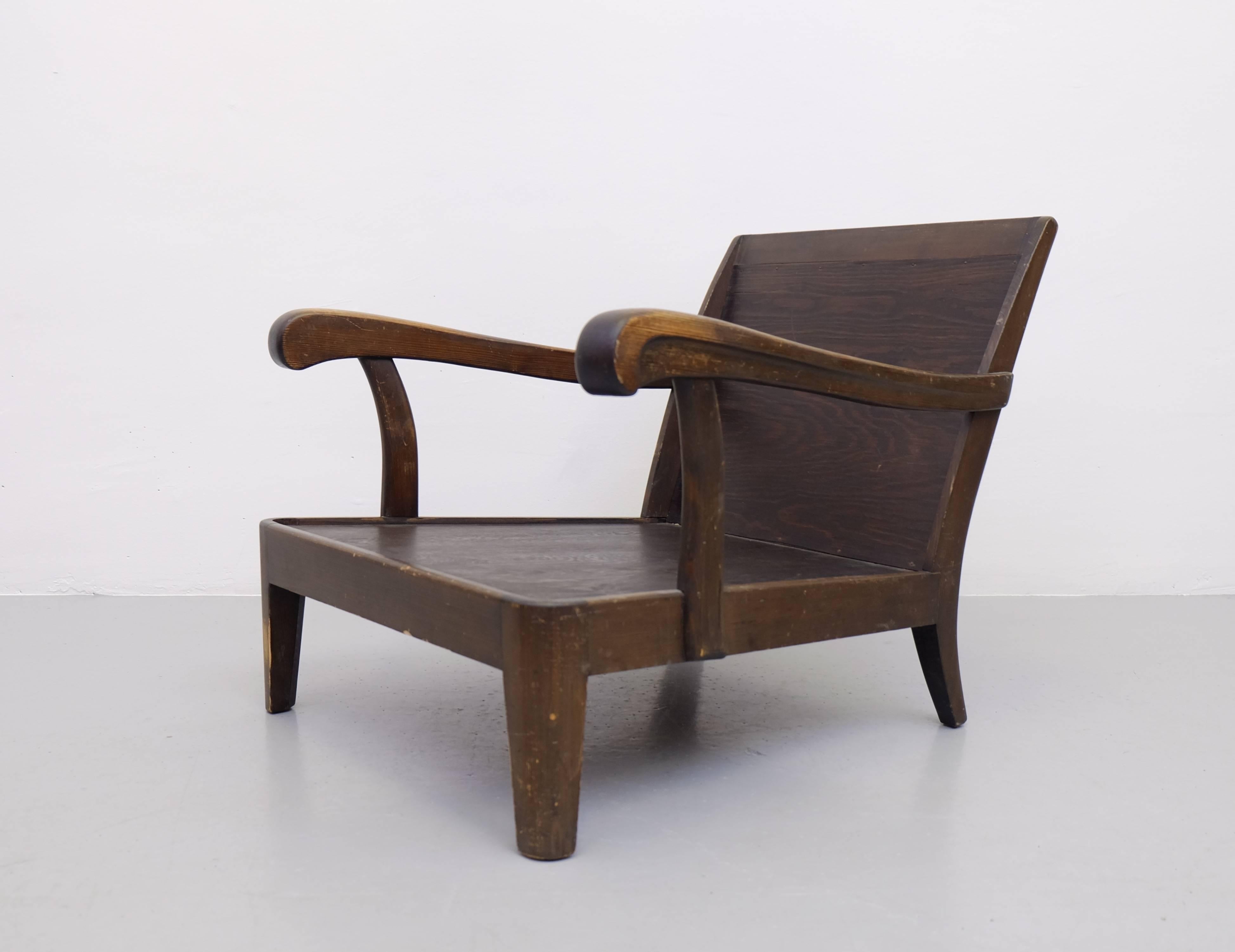 Scandinavian Modern Swedish Easy Chair with Royal Provenance, 1930s