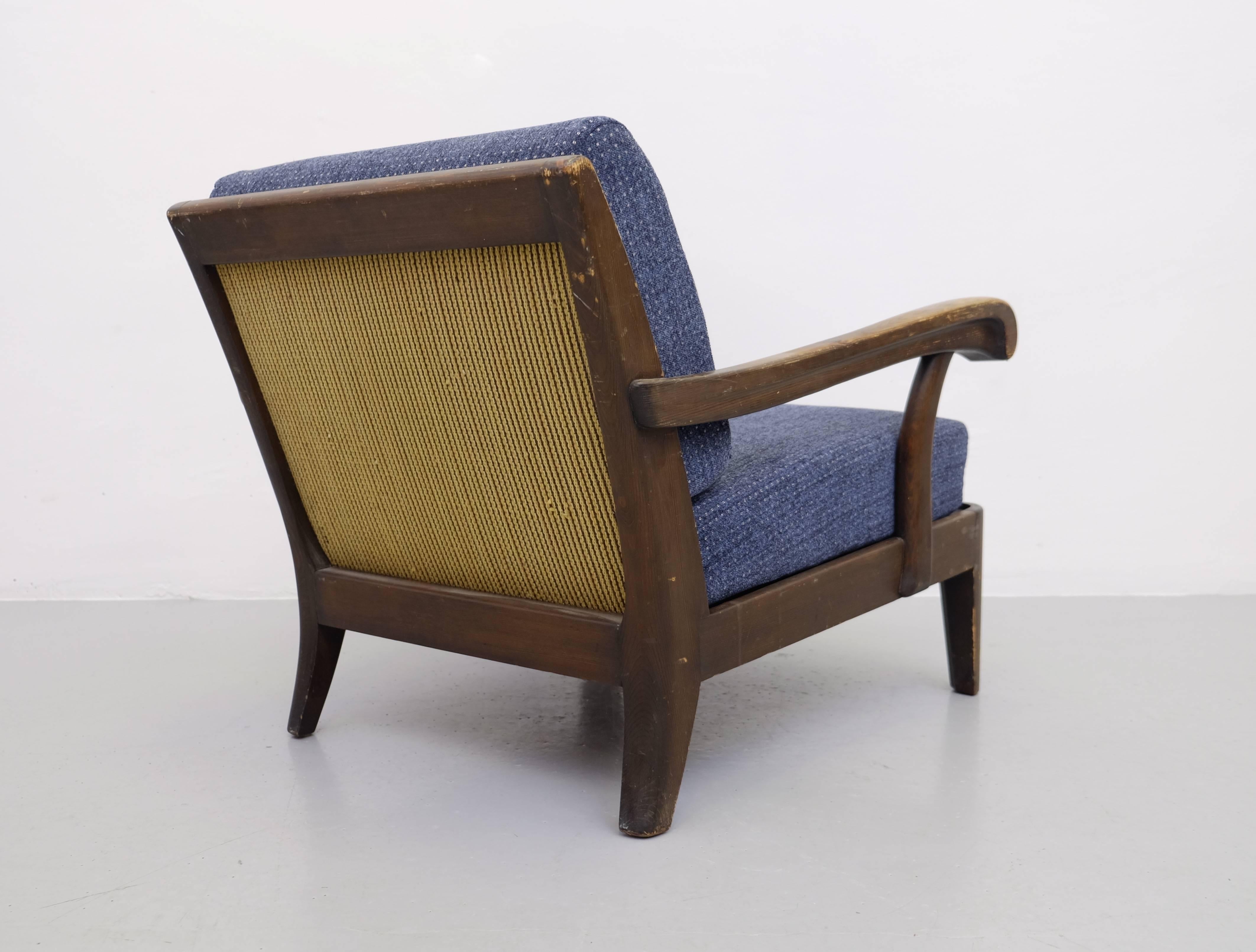 Provenance: 
Princess Sibylla, (1908-1972) mother to Sweden's present King, Carl XVI Gustav. The armchair were part of the interior at her summerhouse on Ingarö in the Stockholm archipelago. 

Four chairs known to exist.

Designer/manufacturer so