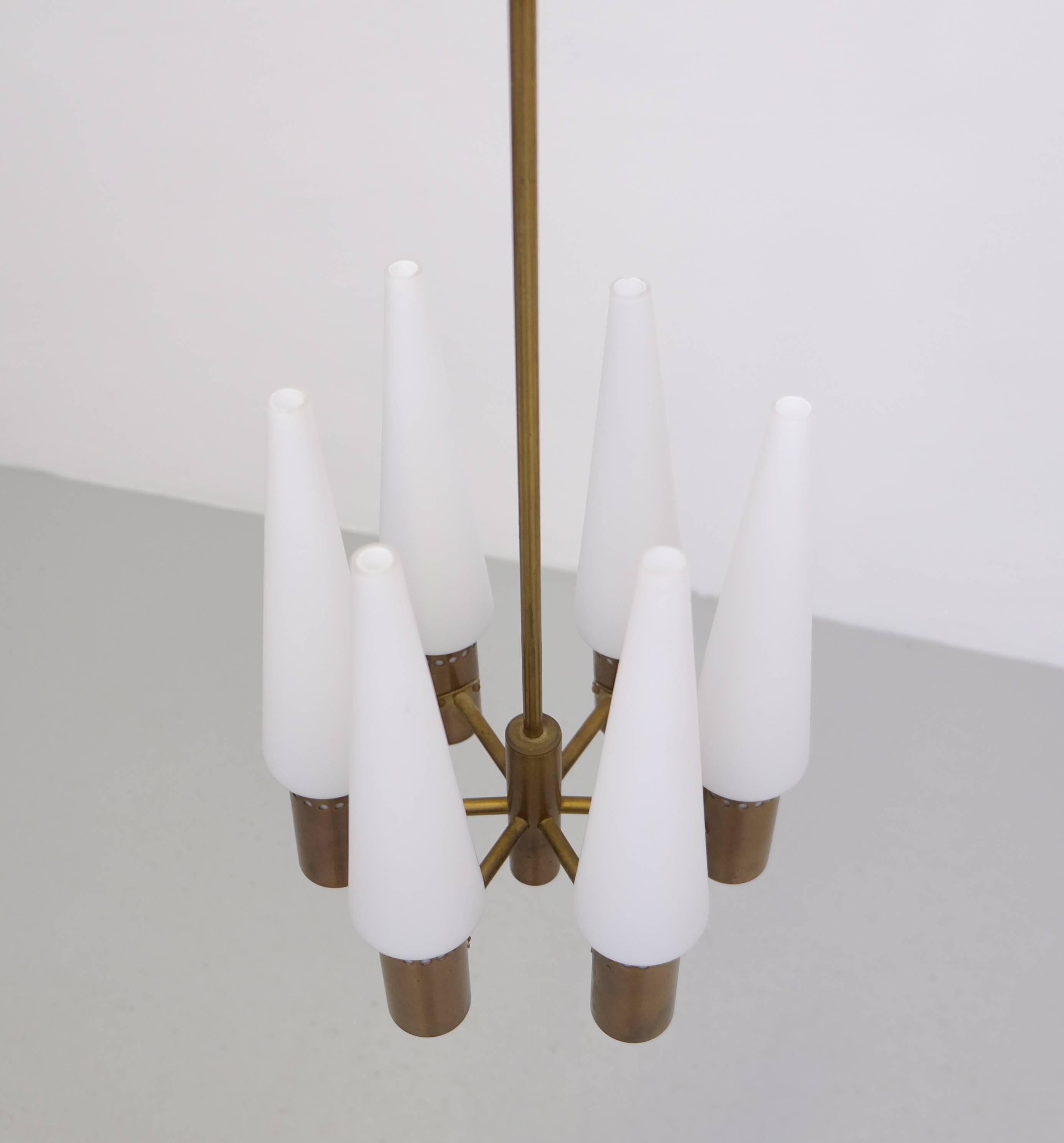 Scandinavian Modern Hans-Agne Jakobsson Chandelier, 1960s For Sale