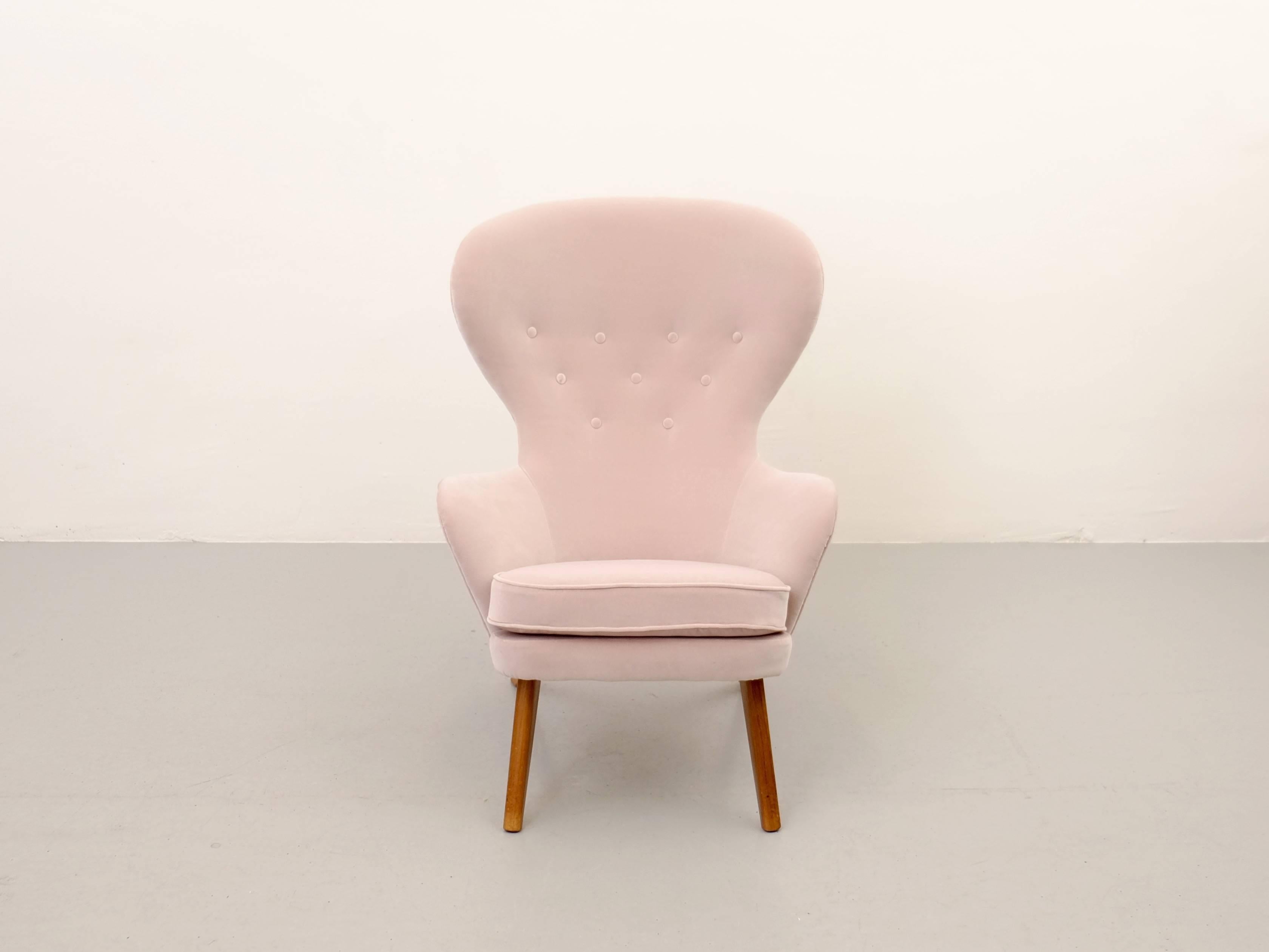 Mid-20th Century Rare Carl Gustav Hiort af Ornäs High Back Armchair, 1950s