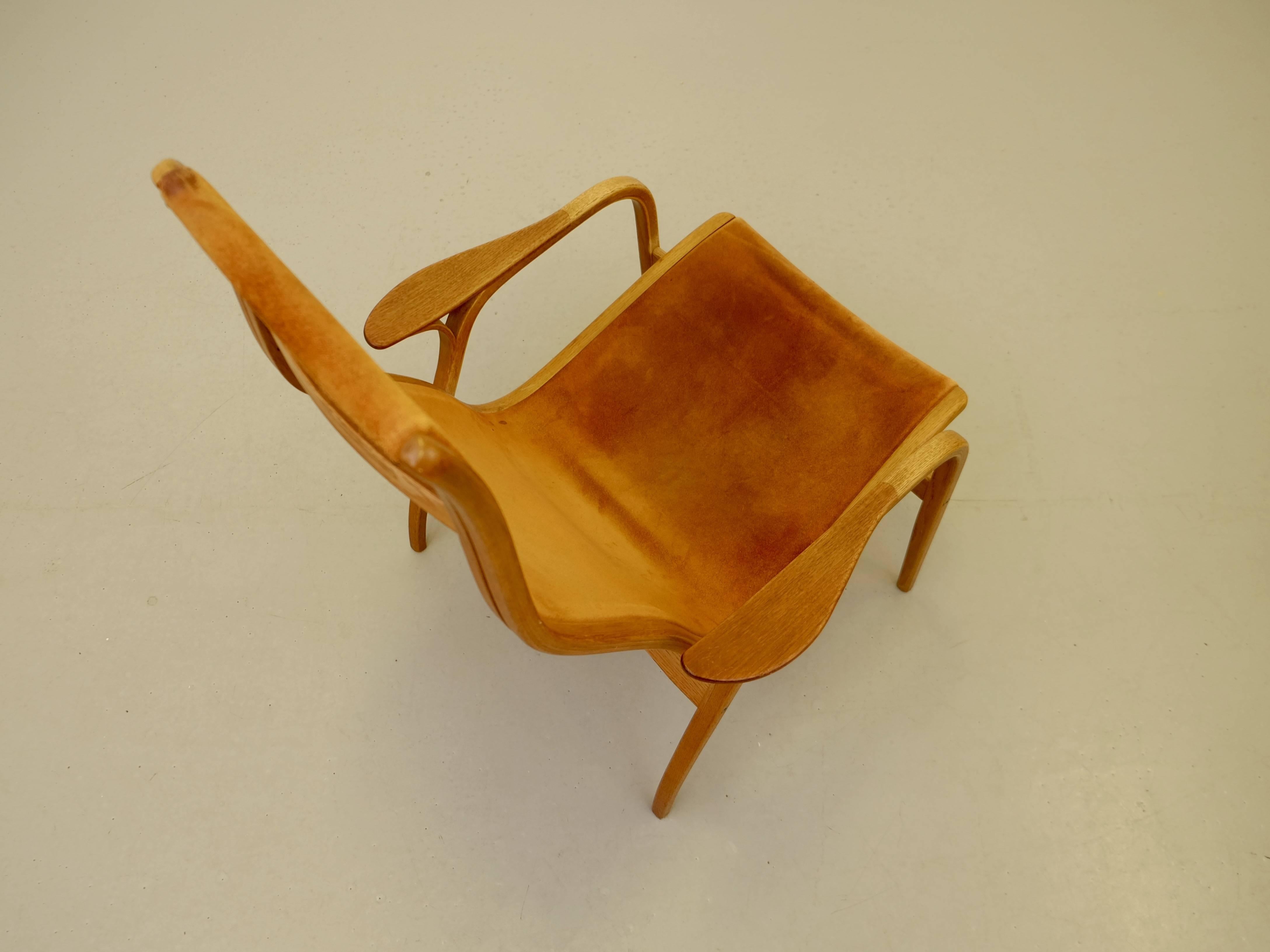 Lamino Chair in Suede by Yngve Ekström for Swedese, 1964 In Excellent Condition In Stockholm, SE