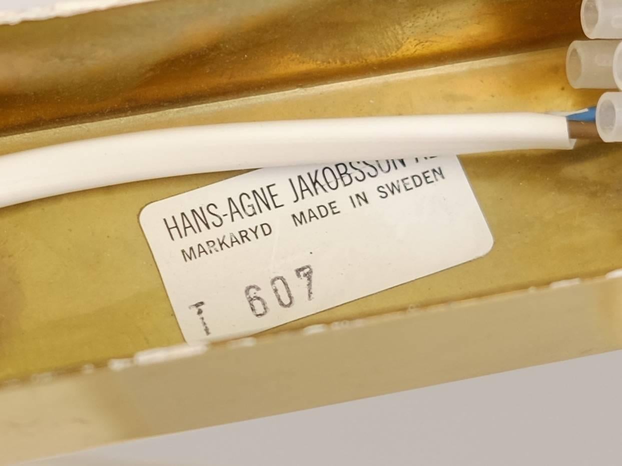 Rare Hans-Agne Jakobsson Ceiling Lamp Model T607, 1960s 1