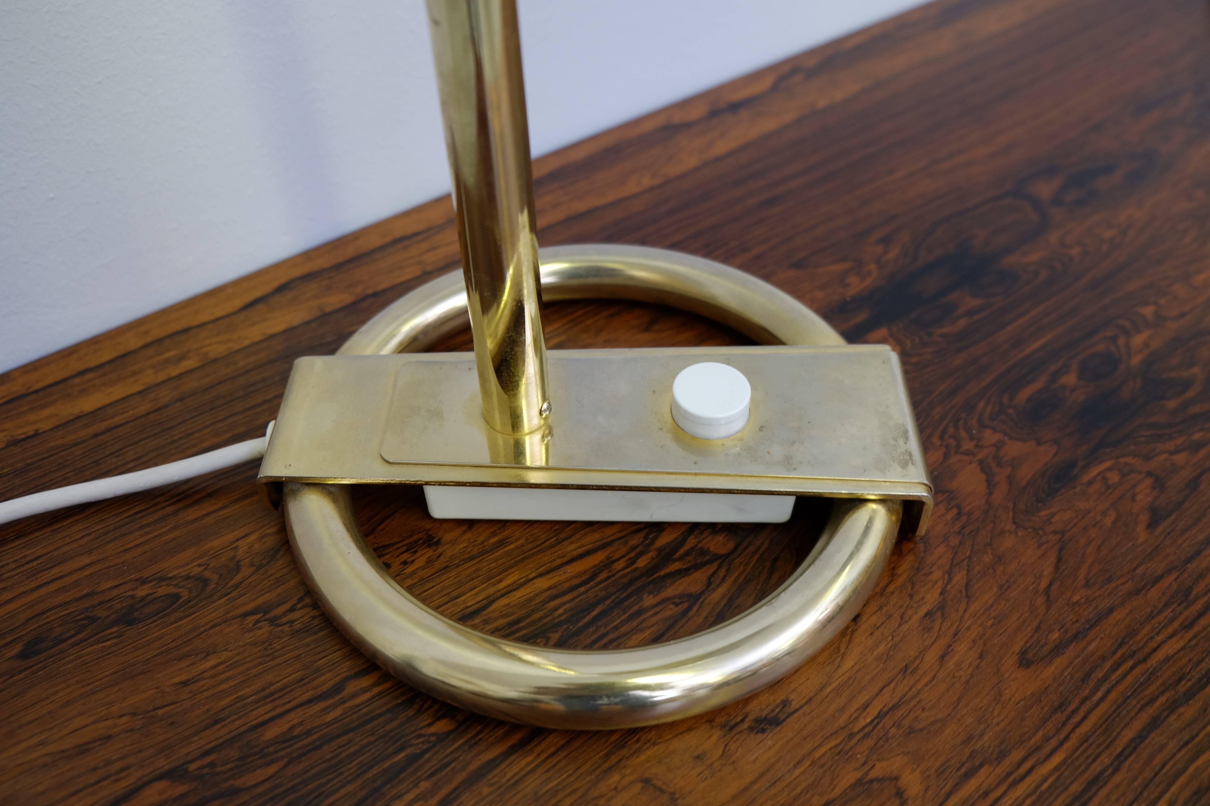 Pair of Brass Table/Desk Lamps Bumling by Anders Pehrson, 1960s For Sale 2