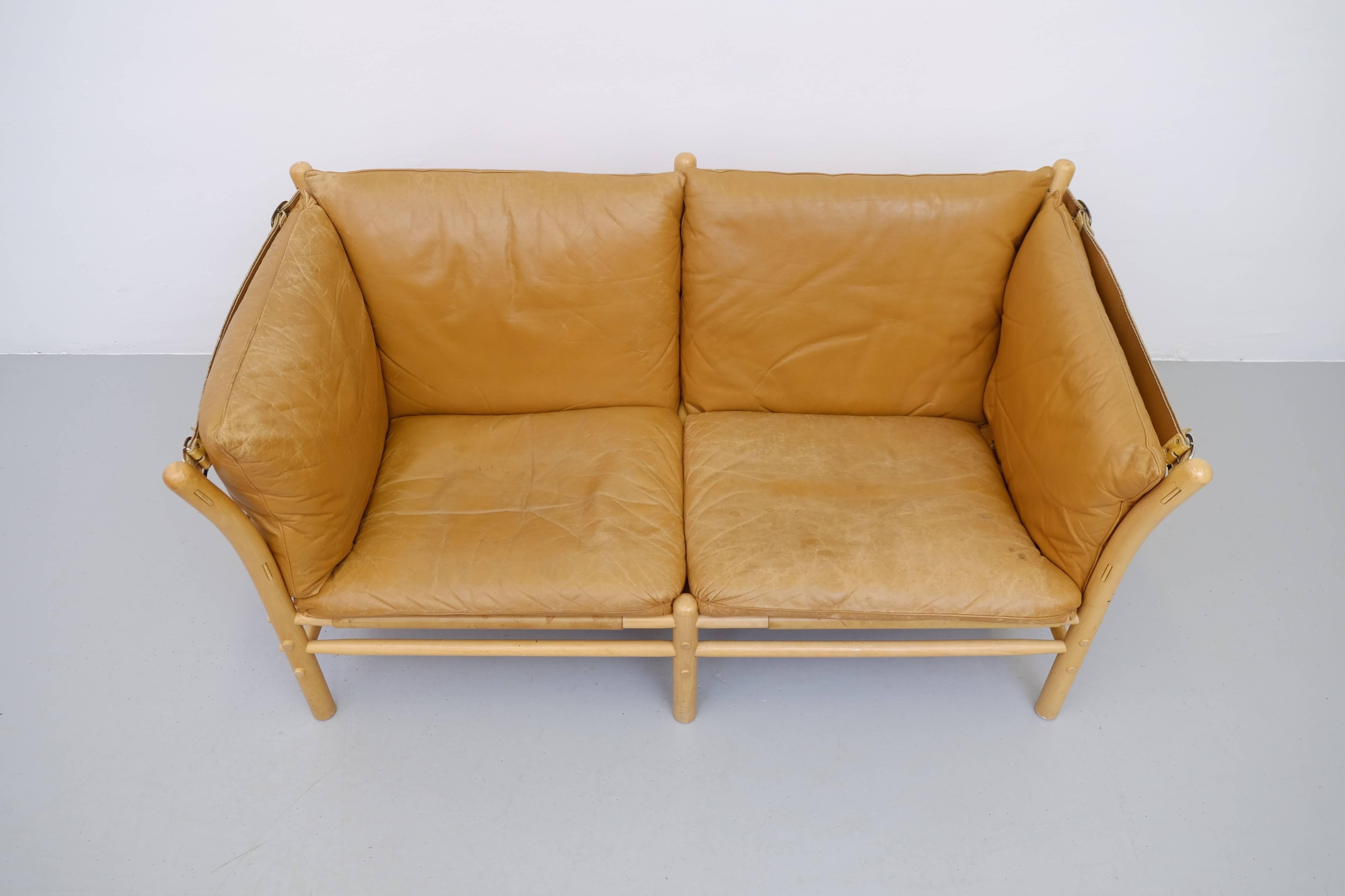 Arne Norell Ilona Leather Sofa, 1960s In Excellent Condition In Stockholm, SE