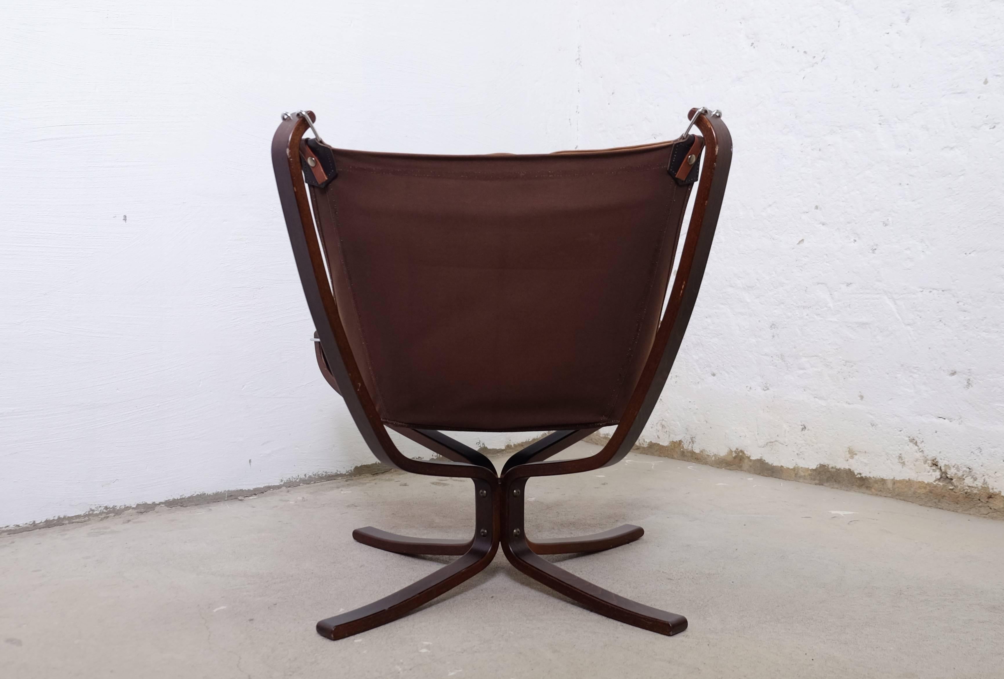 Norwegian Falcon Chair by Sigurd Ressell, 1970s