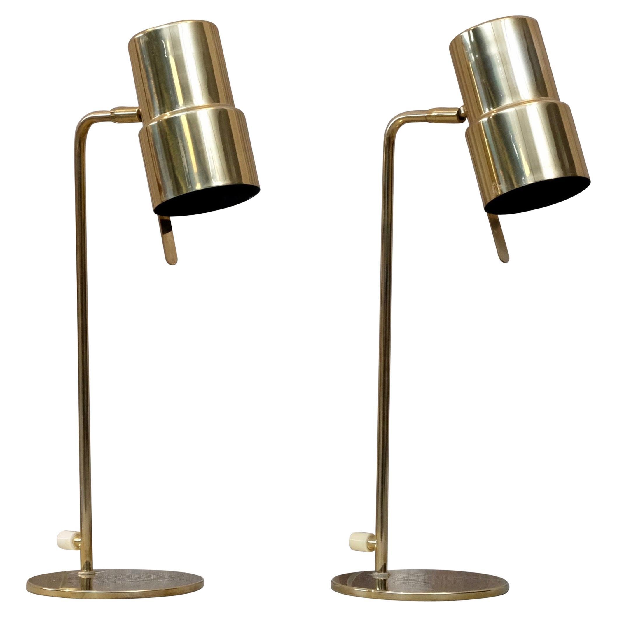 Pair of Hans-Agne Jakobsson Table Lamps Model B-195, 1960s For Sale