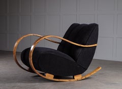Rare Swedish Rocking Chair, 1940s