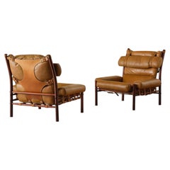 Arne Norell Inca Easy Chairs, 1970s