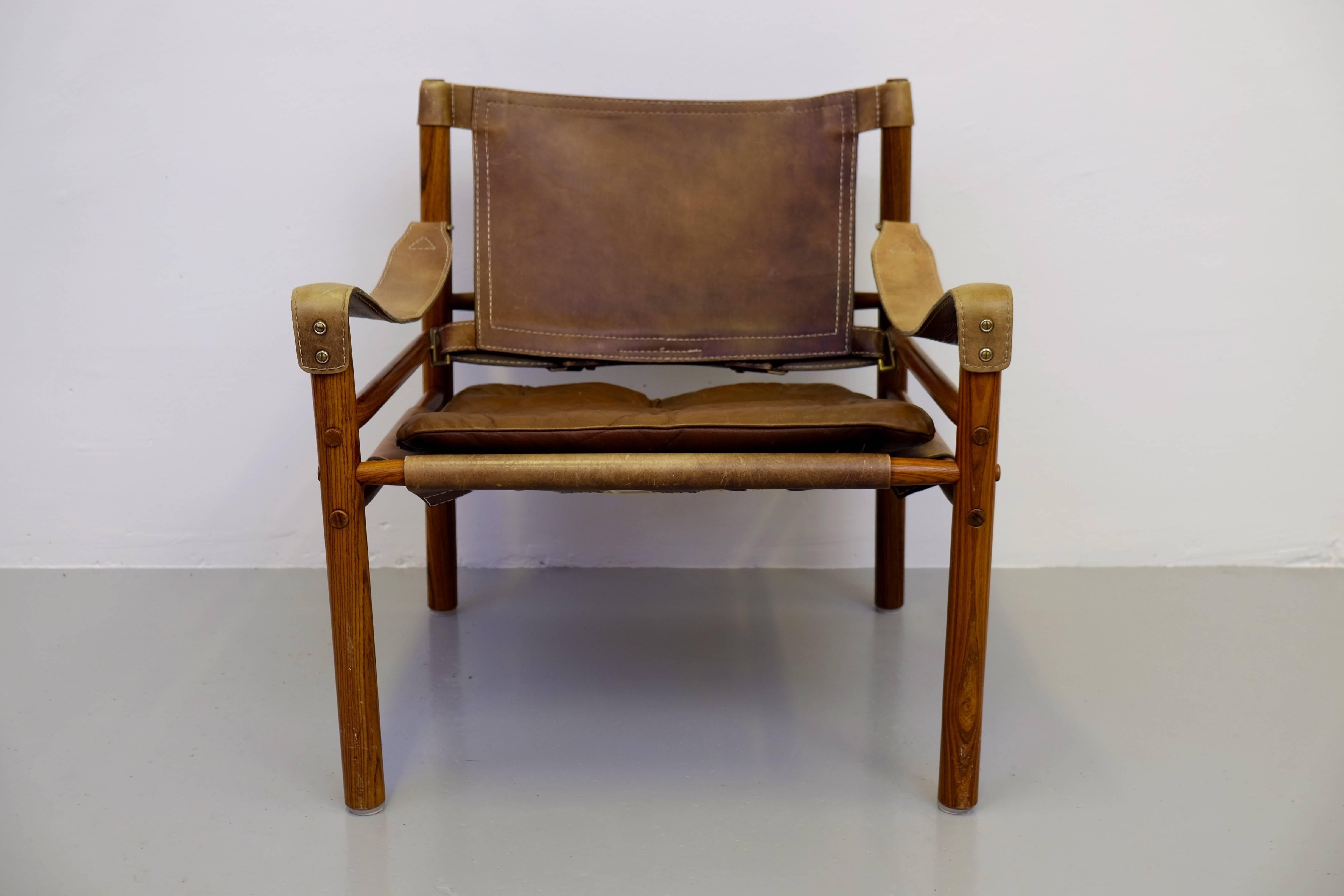 Swedish Arne Norell Safari Chair Model Sirocco