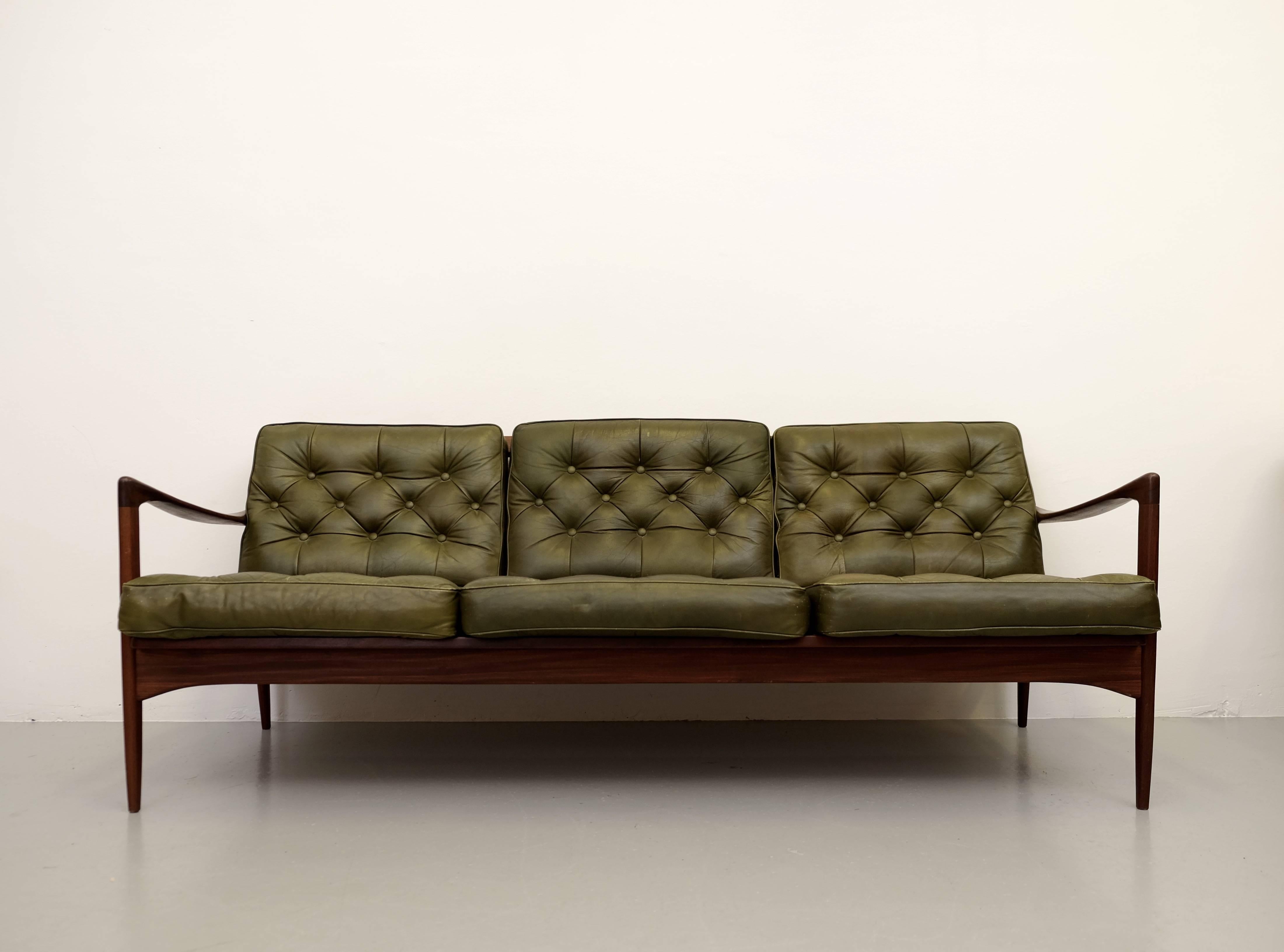 Scandinavian Modern Ib Kofod-Larsen Sofa Model Kandidaten, 1950s