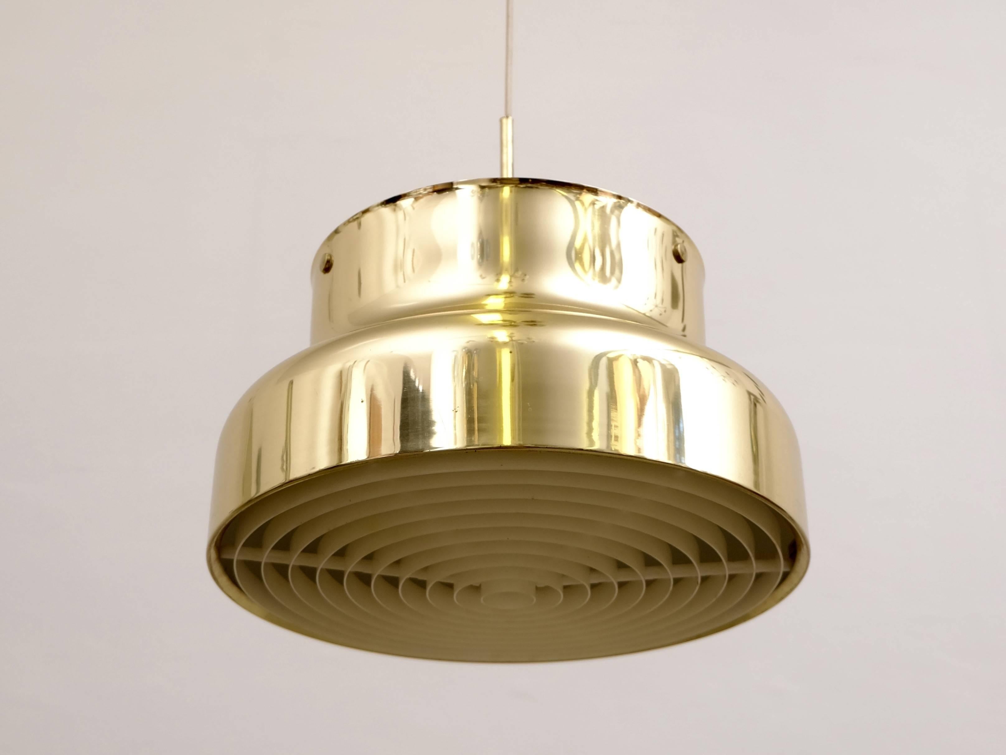 Pair of Bumling by Ateljé Lyktan, Ceiling Pendant in Brass, Sweden, 1960s 1