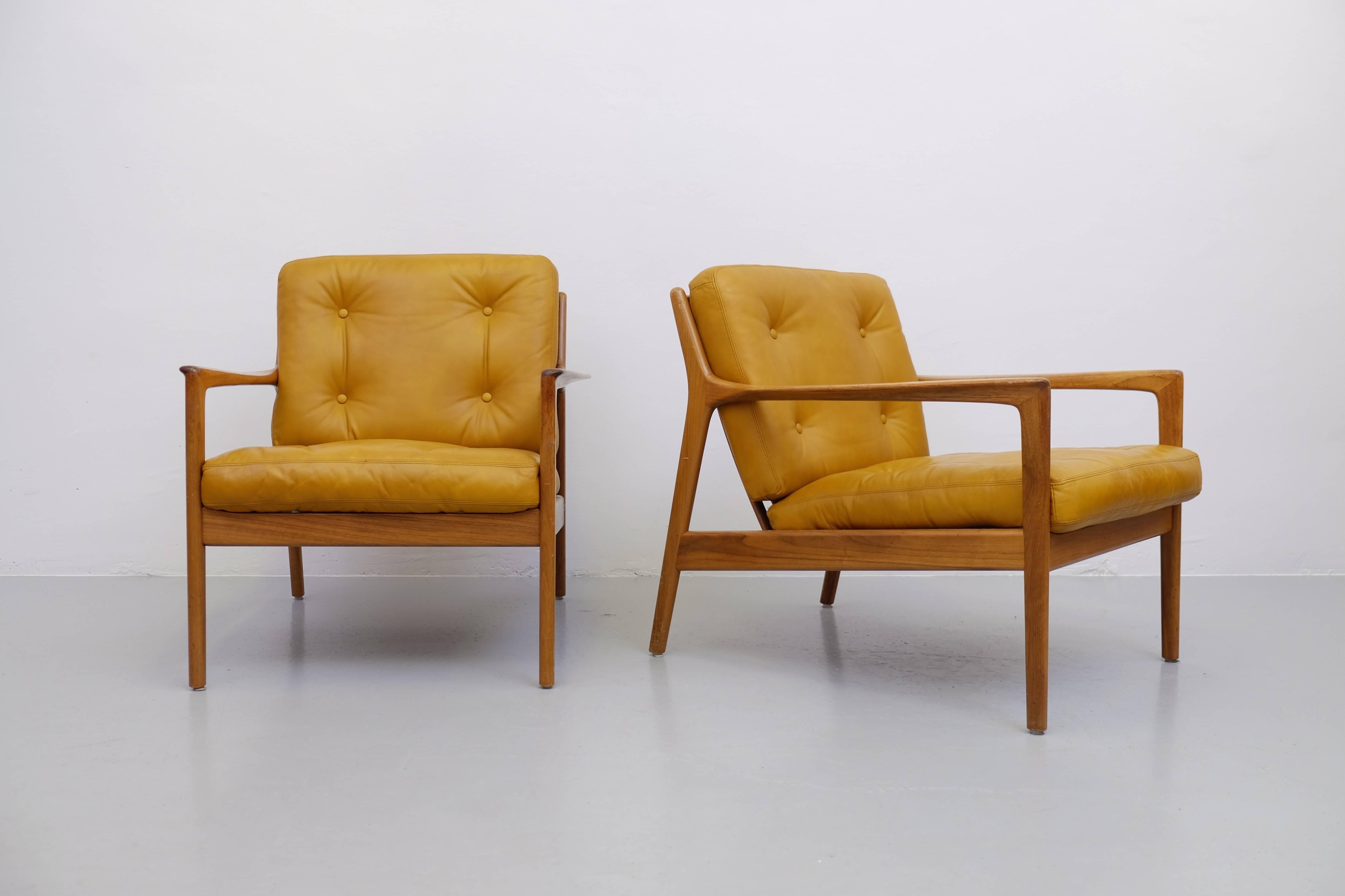 Swedish Pair of USA-75 by Folke Ohlsson for DUX, 1950s