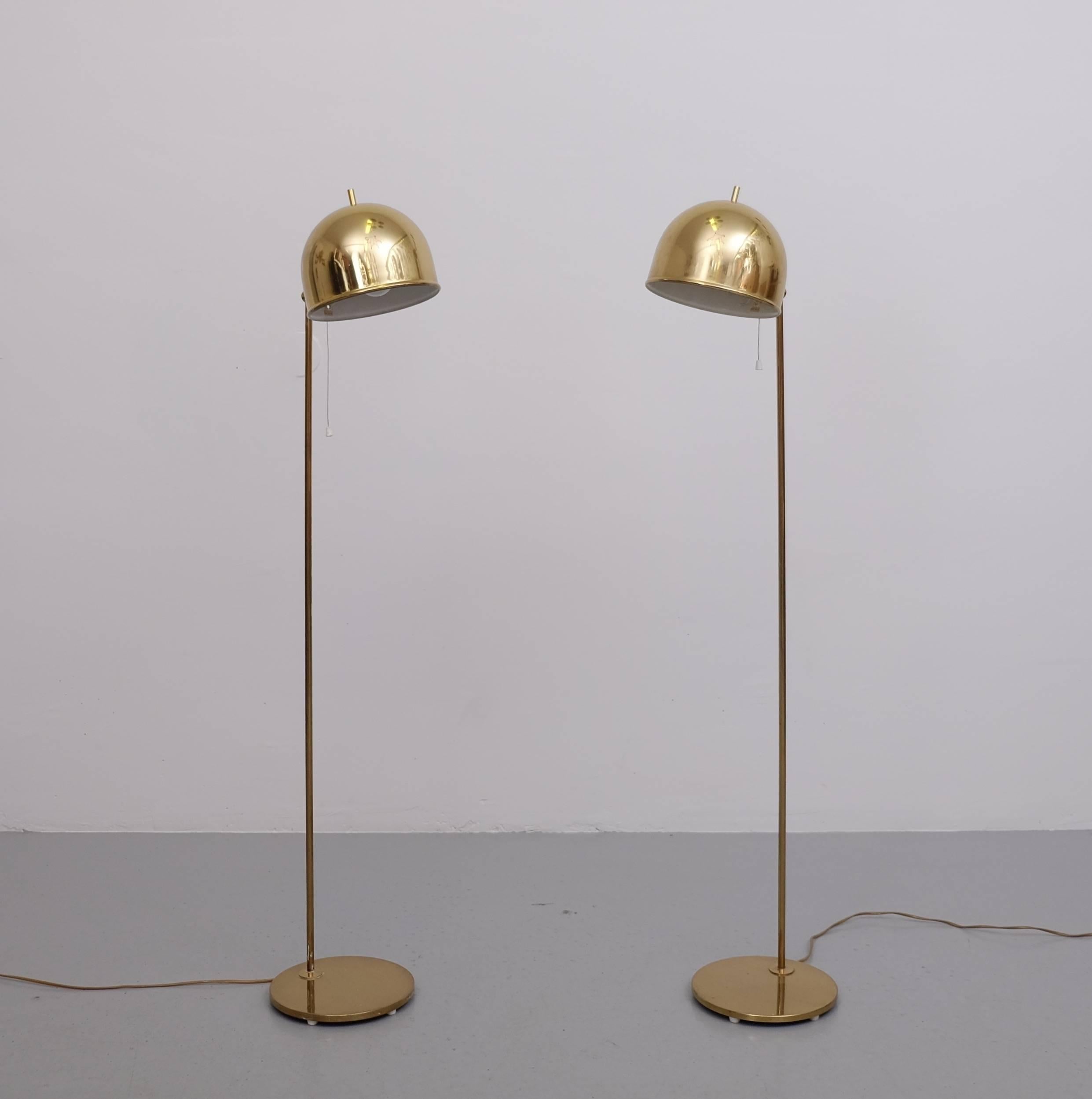 Mid-20th Century Pair of Floor Lamps, Model G-075, Bergboms, Sweden, 1960s