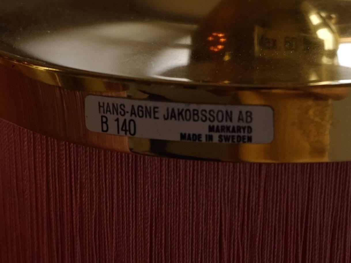 Mid-20th Century Hans-Agne Jakobsson Model B-140 Brass Table Lamps, 1960s