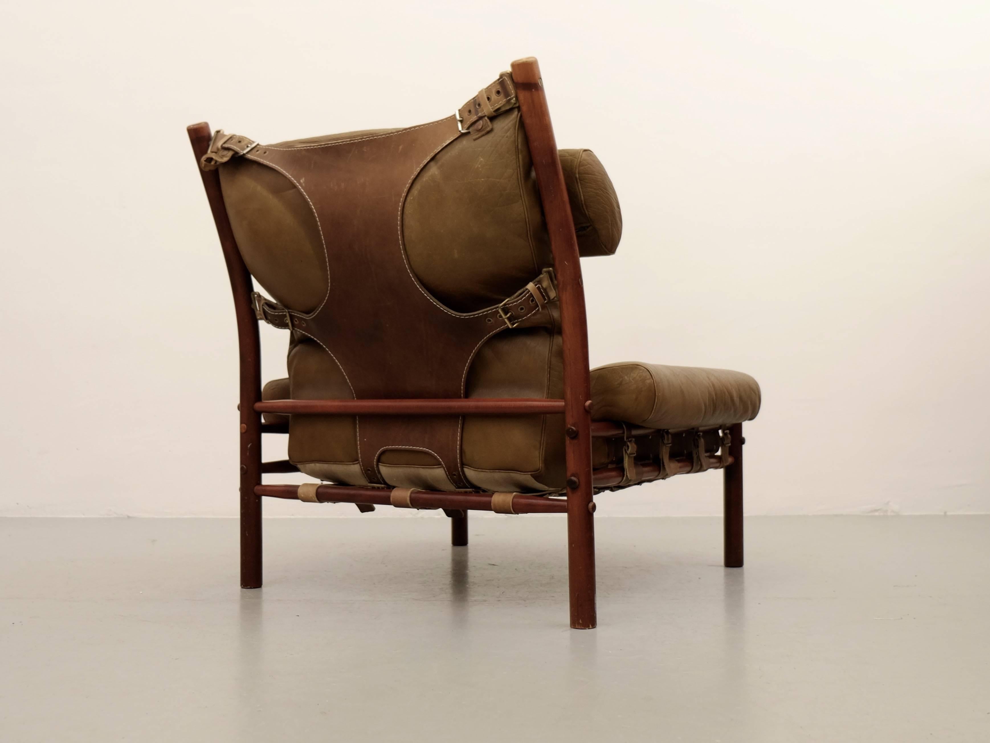 Swedish Arne Norell Easy Chair Model Inca, 1960s