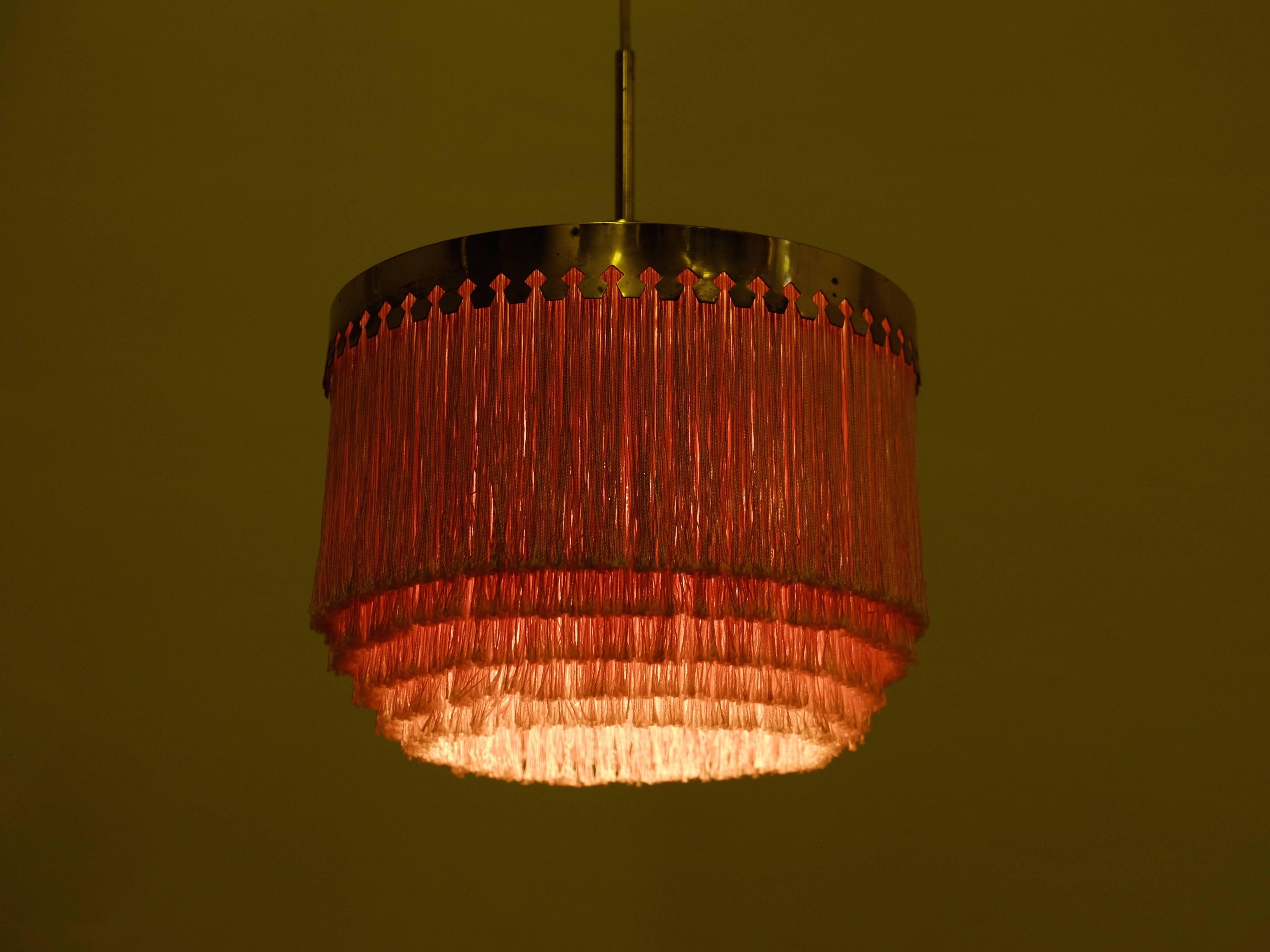 Scandinavian Modern Pink Hans-Agne Jakobsson Ceiling Lamp Model T601/M, 1960s