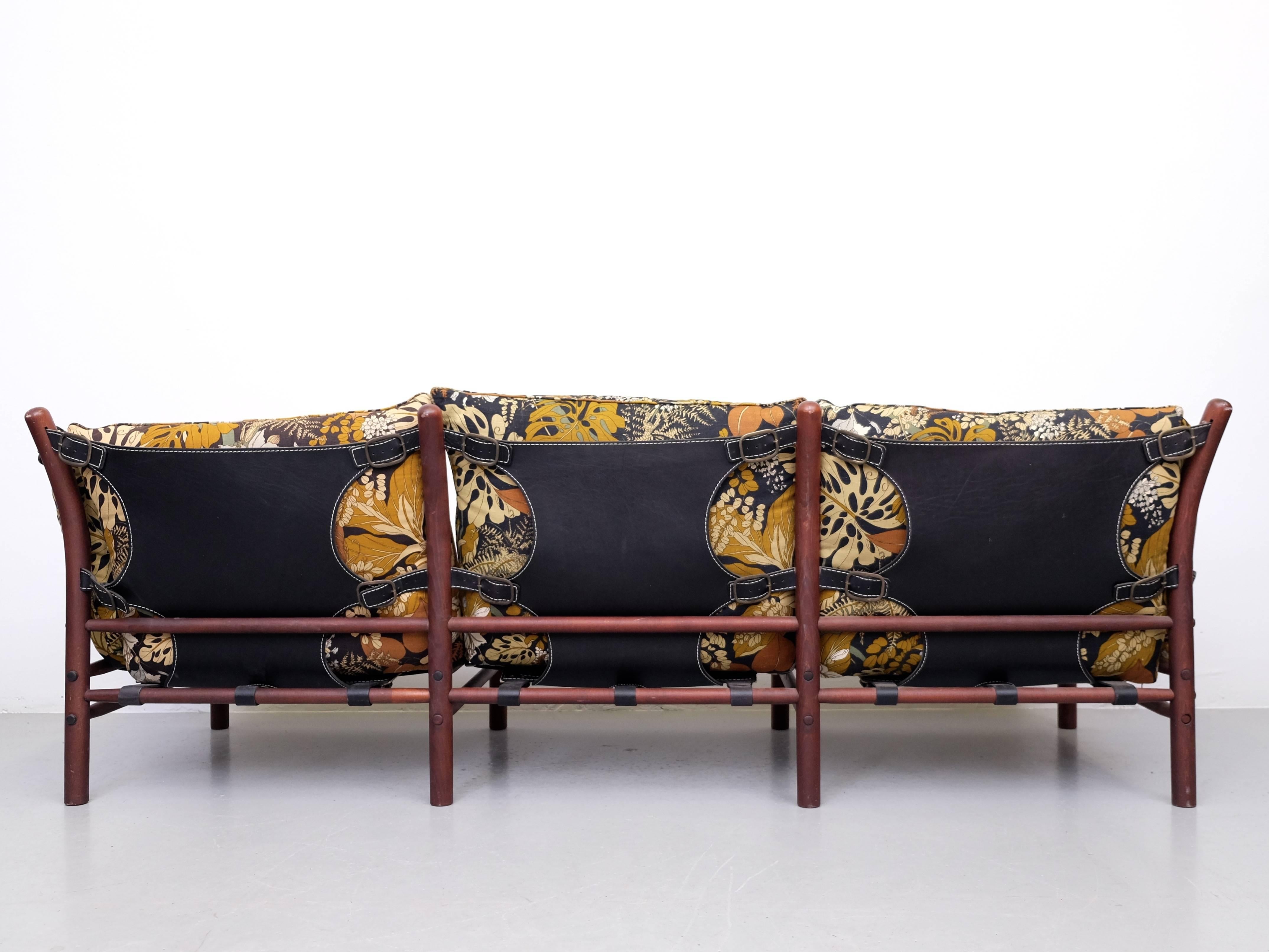 Scandinavian Modern Arne Norell Three-Seat Sofa Model Ilona, 1970s