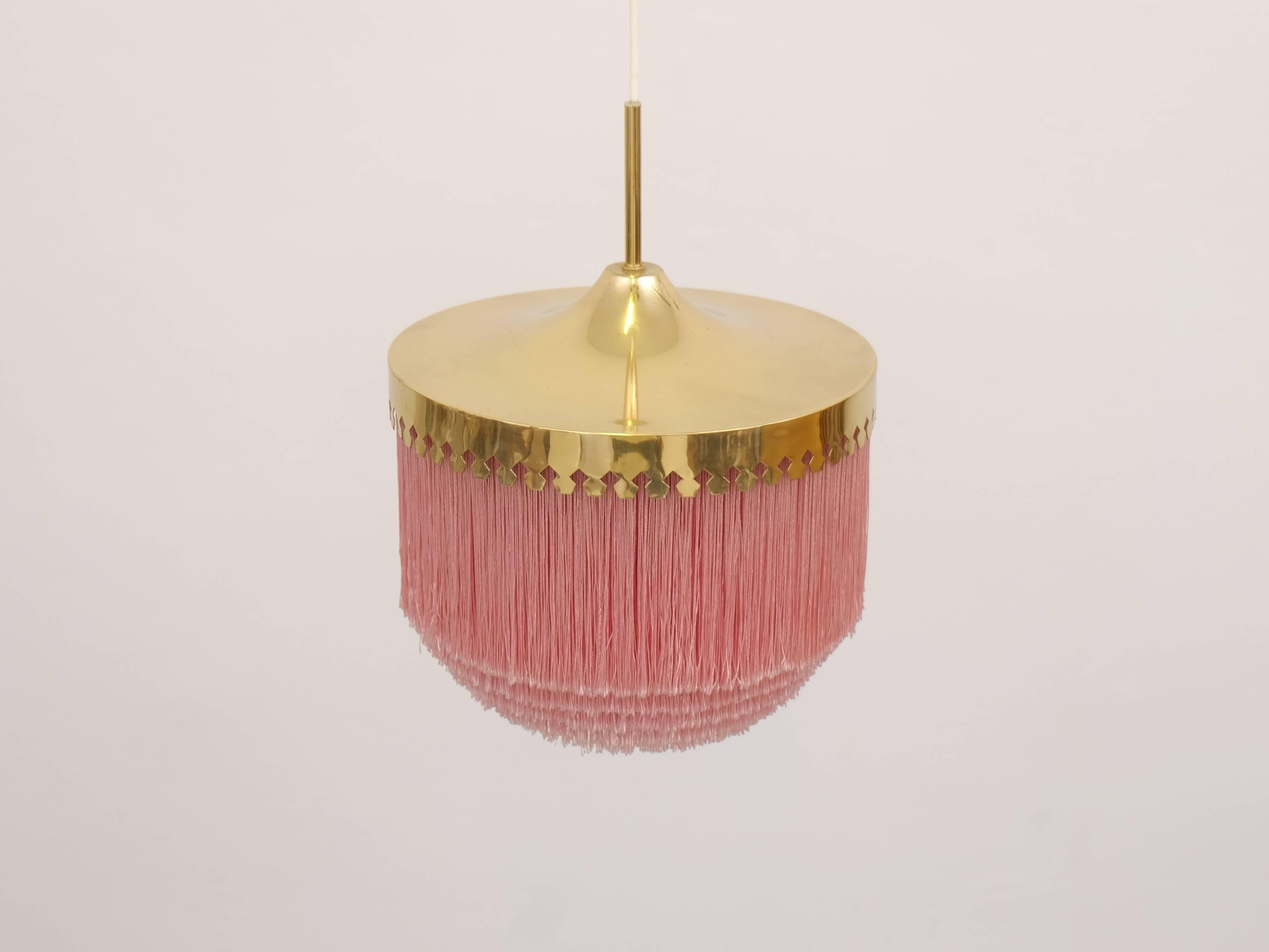 Scandinavian Modern Pink Hans-Agne Jakobsson Ceiling Lamp Model T601/M, 1960s