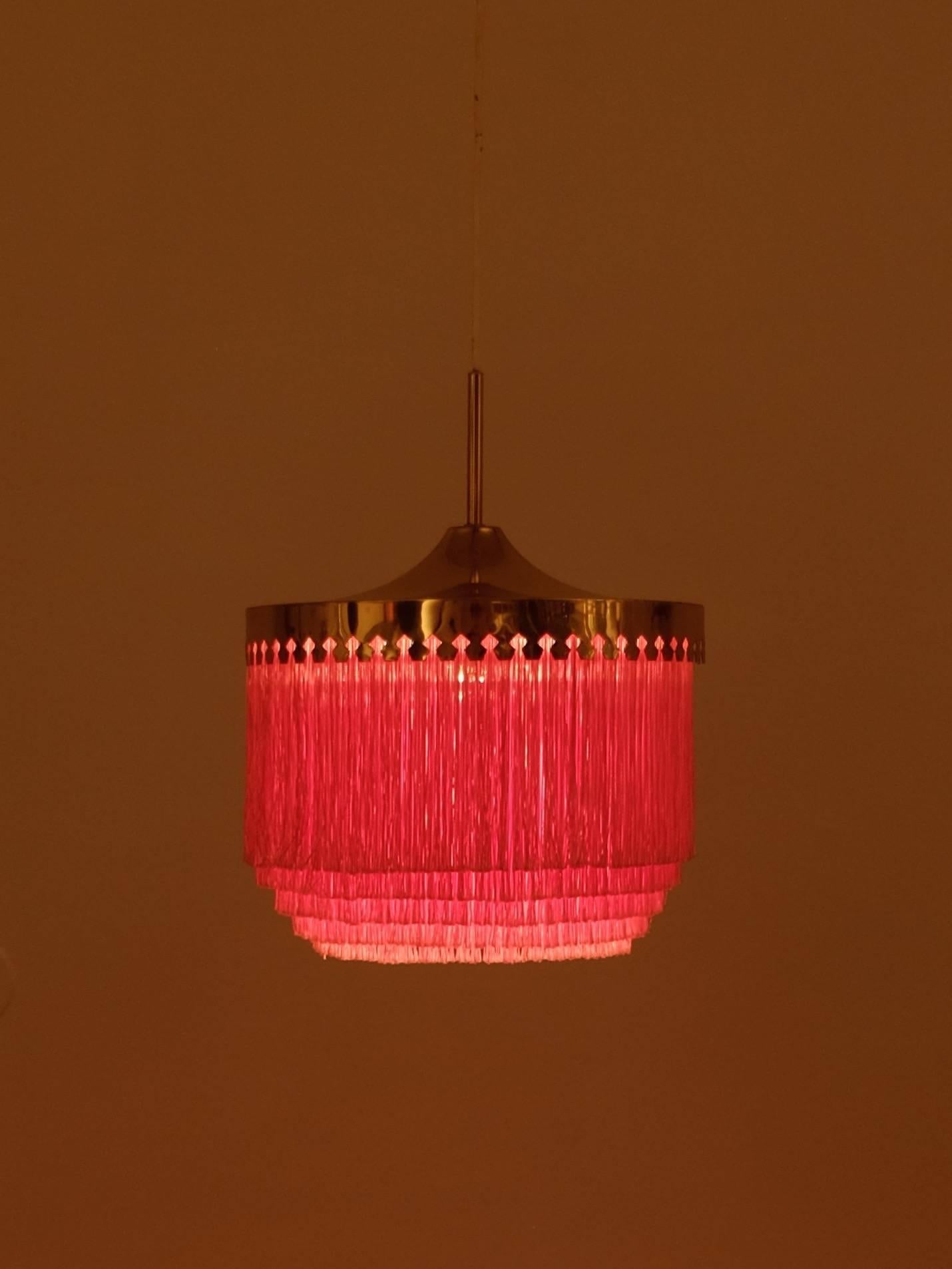 Swedish Pink Hans-Agne Jakobsson Ceiling Lamp Model T601/M, 1960s