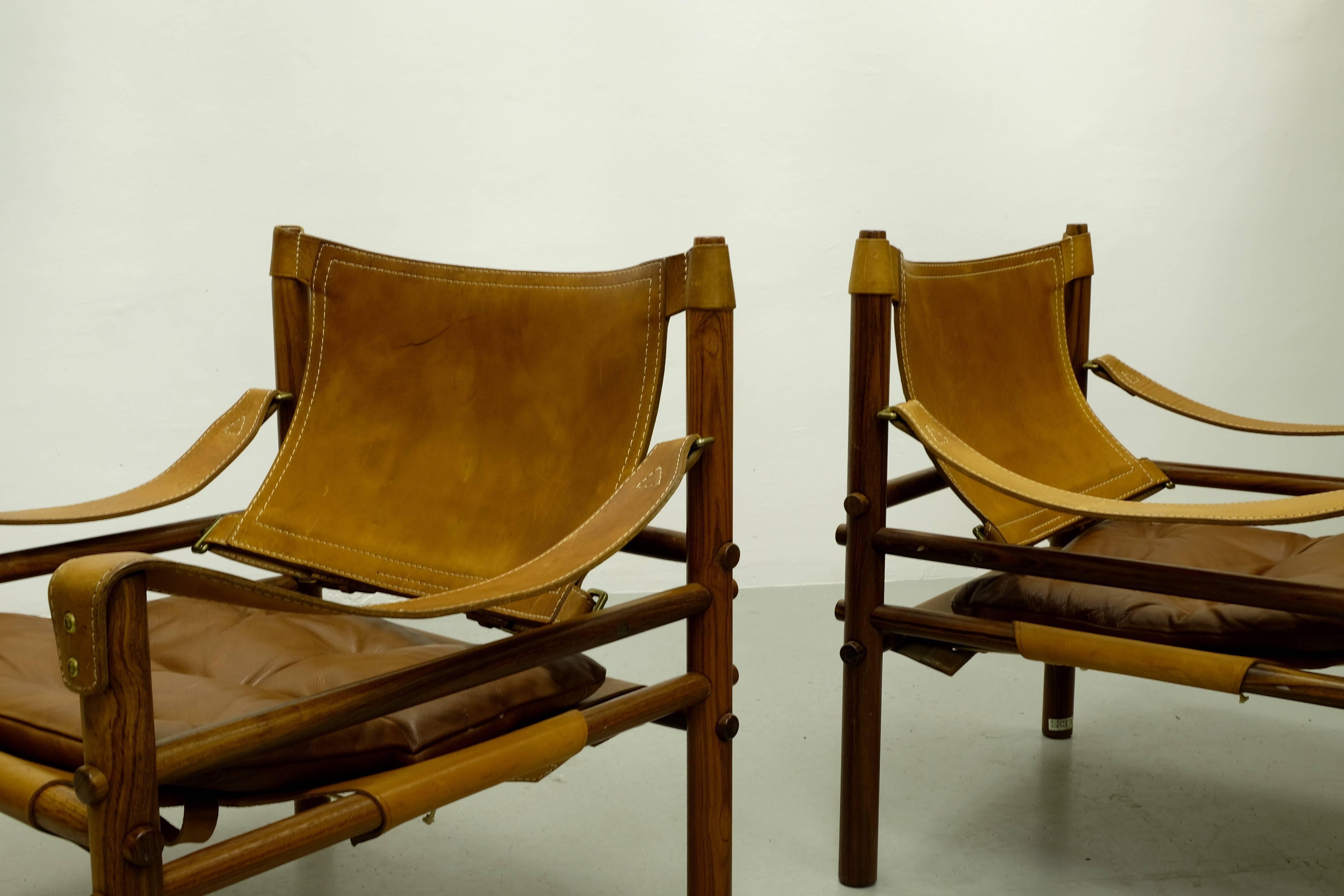Great pair of easy chairs model Sirocco, 1960s. Designed by Arne Norell, produced by Arne Norell AB in Aneby, Sweden. Excellent condition!


 
 