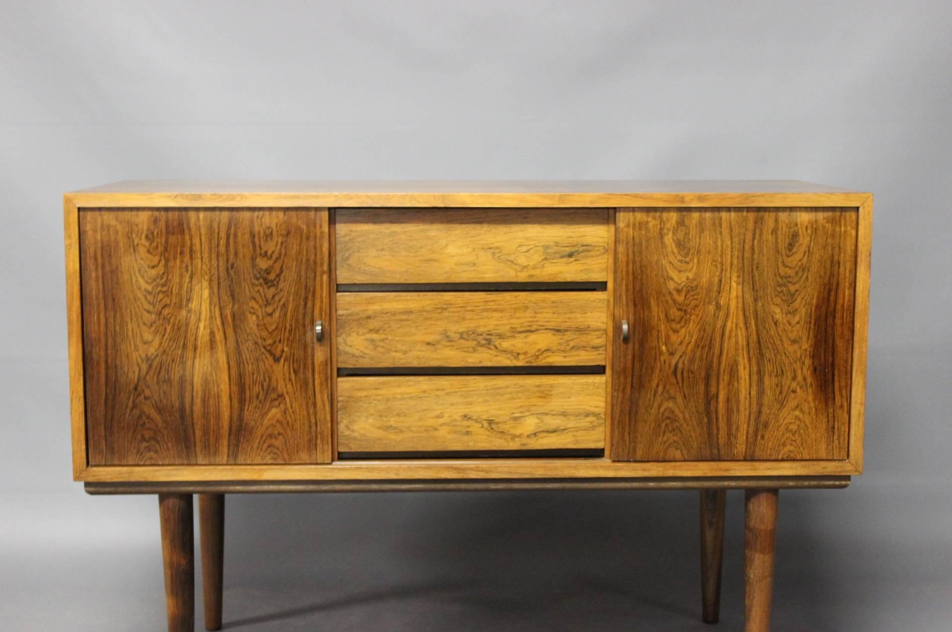 Scandinavian Modern Small Sideboard in Rosewood of Danish Design from the 1960s