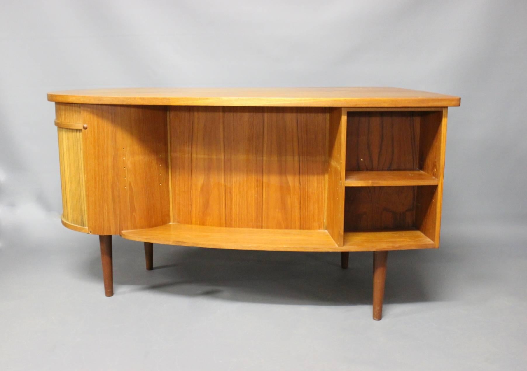 Scandinavian Modern Desk in Teak Designed by Kai Kristiansen, Danish Design from the 1960s