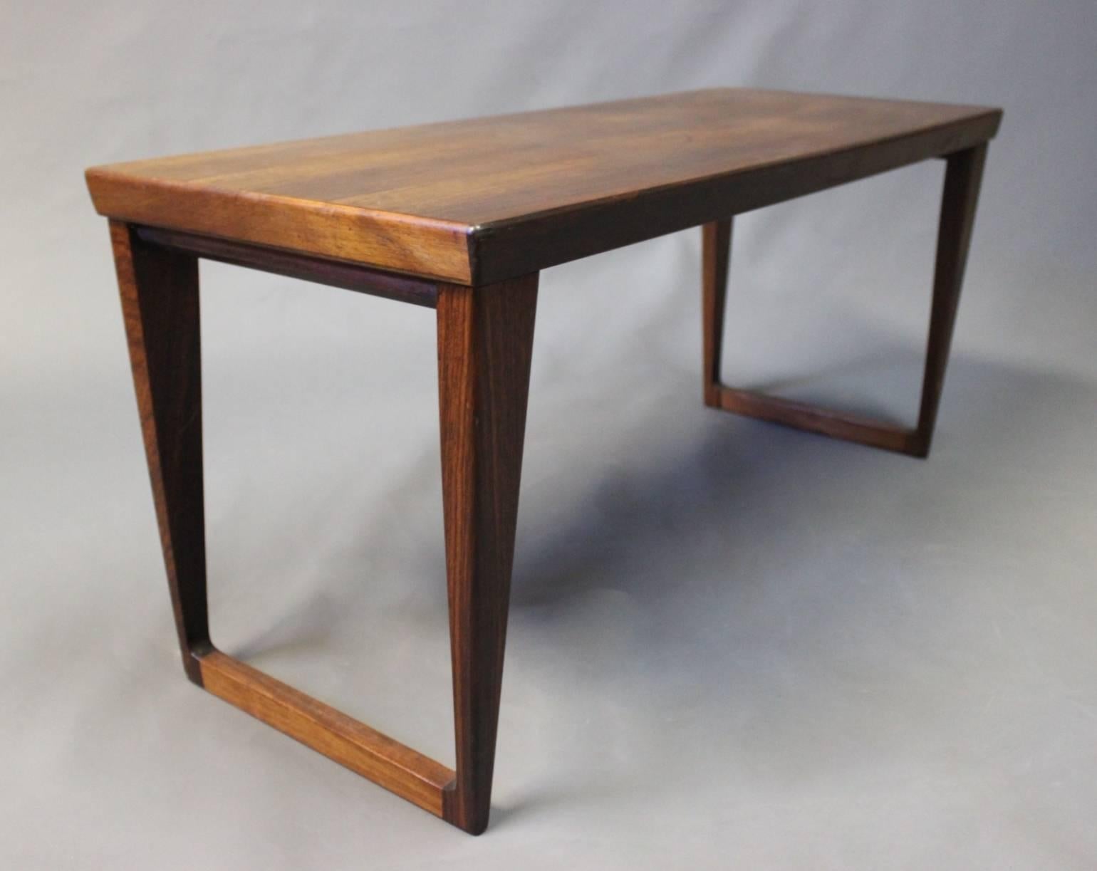Scandinavian Modern Small Coffee or Side Table in Rosewood of Danish Design, 1960s