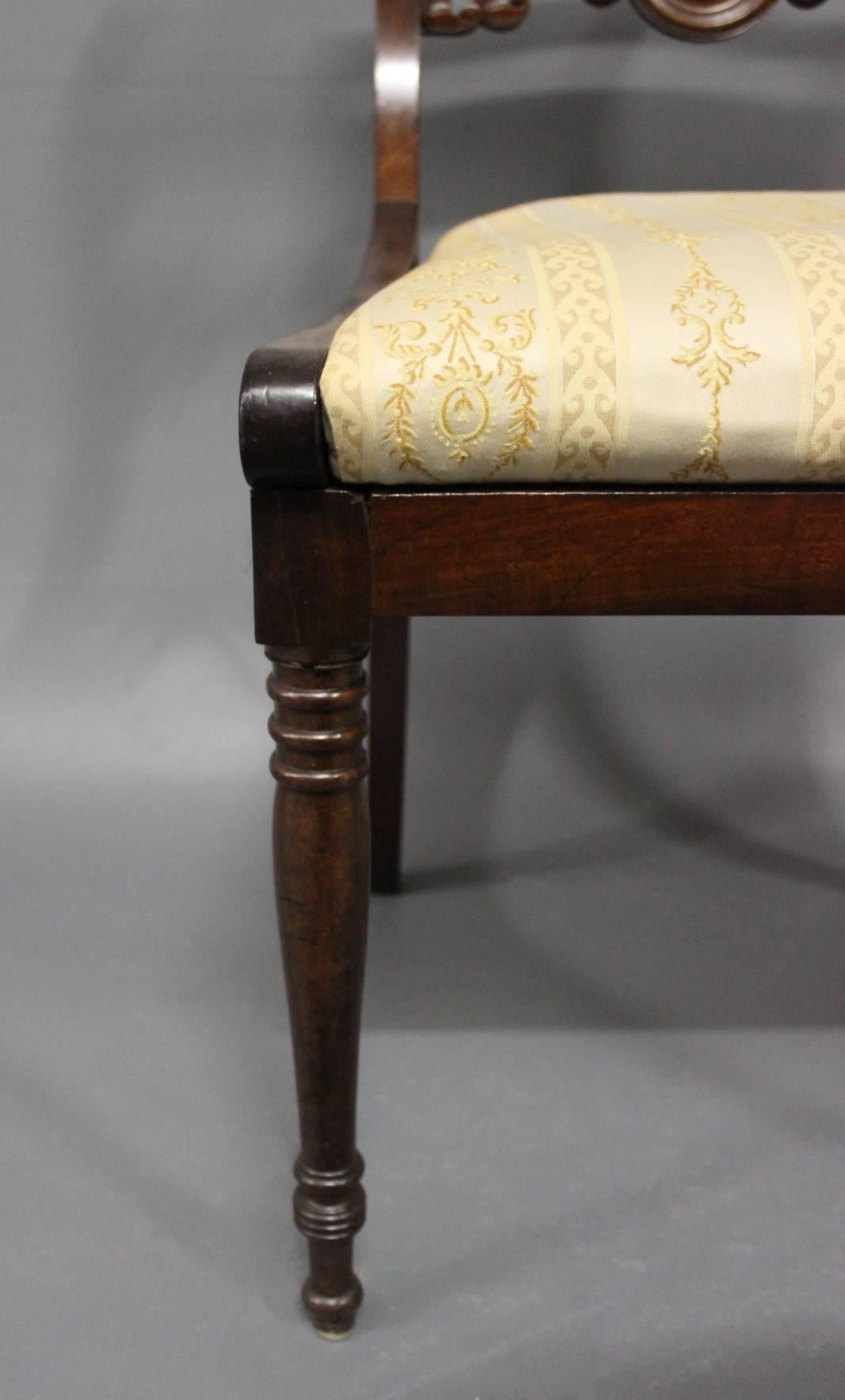 Mid-19th Century Set of Nine Antique Chairs in the Style of Late Empire, 1840s
