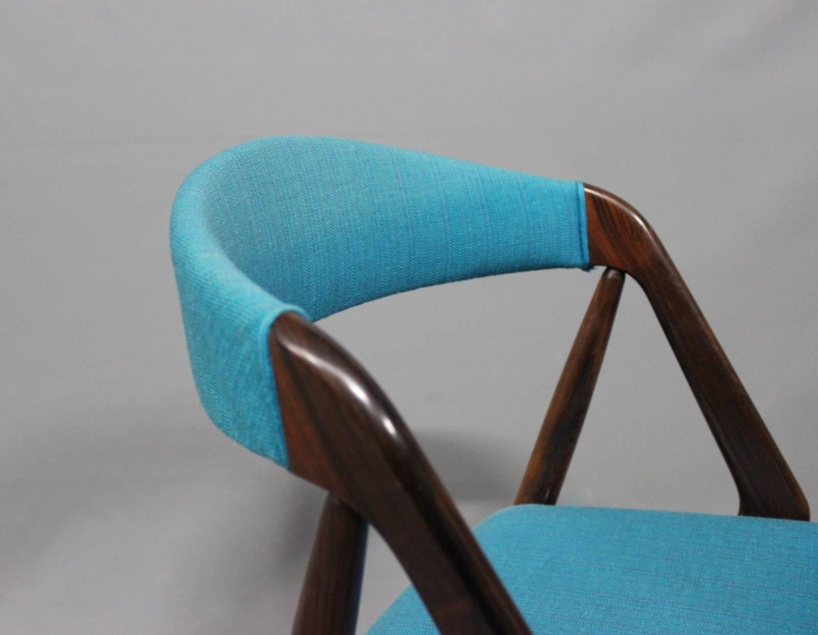 Set of Six Chairs, Model 31, by Kai Kristiansen and Schou Andersen, 1960s In Good Condition In Lejre, DK