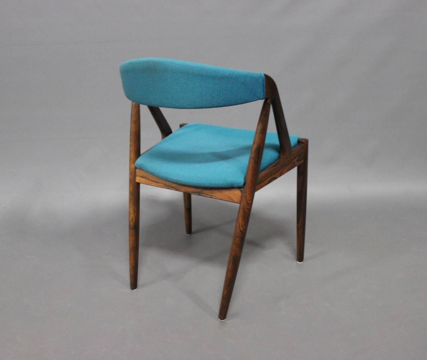 Danish Set of Six Chairs, Model 31, by Kai Kristiansen and Schou Andersen, 1960s