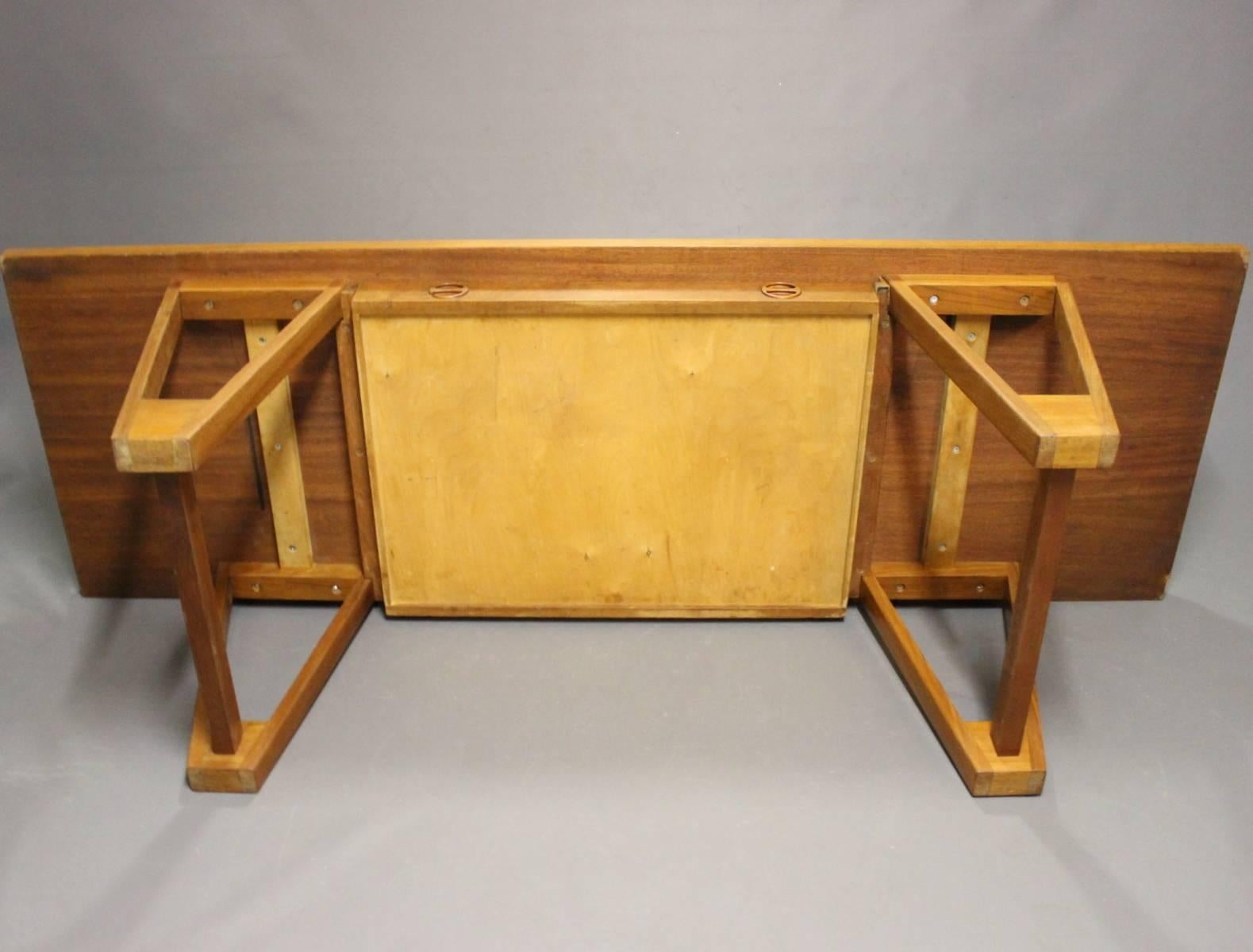 Large Coffee table in Teak Designed by Illum Wikkelsø, 1960s For Sale 1