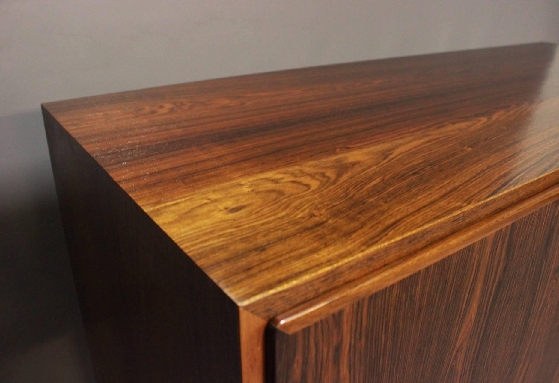 Scandinavian Modern Sideboard in Rosewood by Poul Hundevad and Hundevad Furniture, 1960s