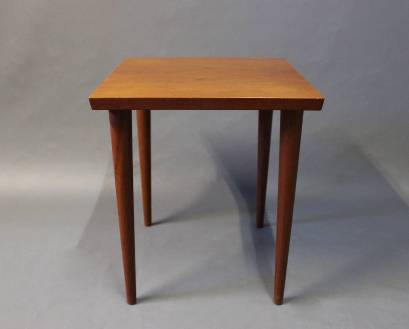 Small side table in teak designed by Finn Juhl and manufactured by France and Son in the 1960s. The table is in great vintage condition.