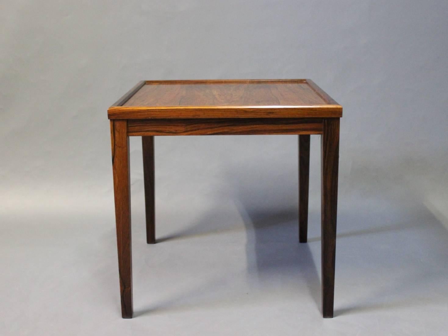 Small side table in rosewood of Danish design from the 1960s. The table is in great condition.