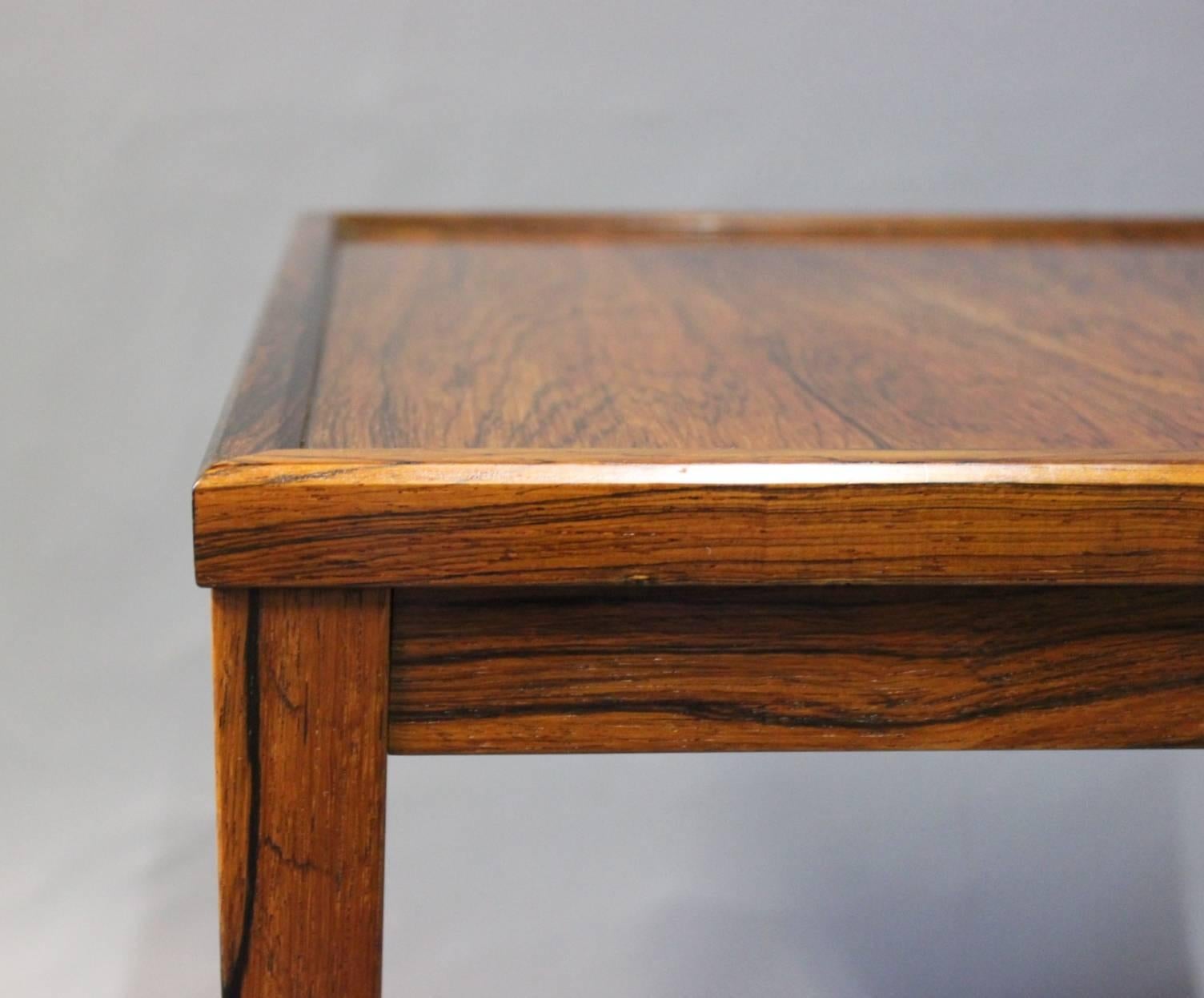 Scandinavian Modern Small Side Table in Rosewood of Danish Design from the 1960s