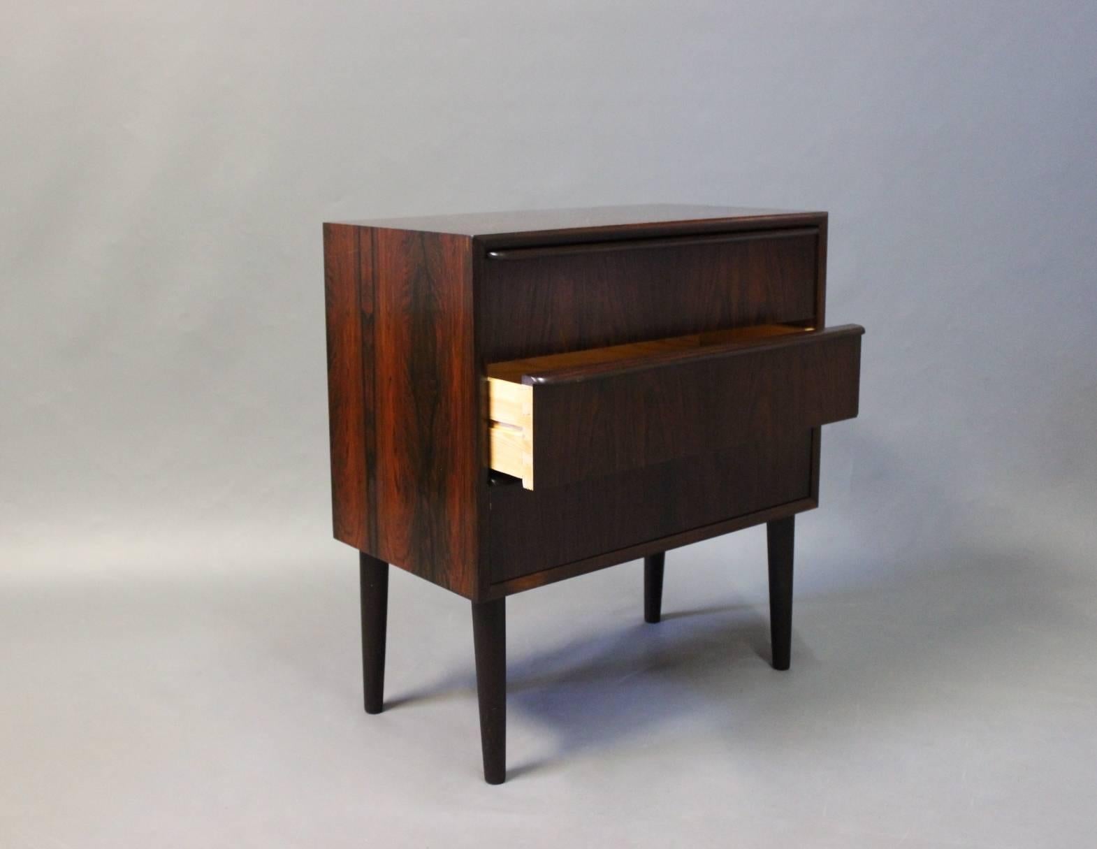 Scandinavian Modern Small Chest of Drawers in Rosewood of Danish Design, 1960s