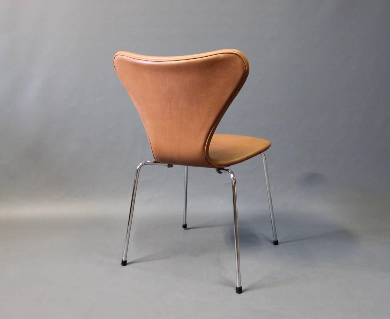 Danish Set of Four Seven Chairs by Arne Jacobsen and Fritz Hansen, 1967