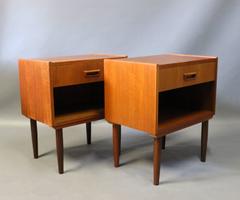 Set of Chests/Bed Tables in Teak of Danish Design from the 1960s