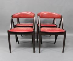 Set Of Four Dining Room Chairs Model 31 By Kai Kristiansen From 1960s