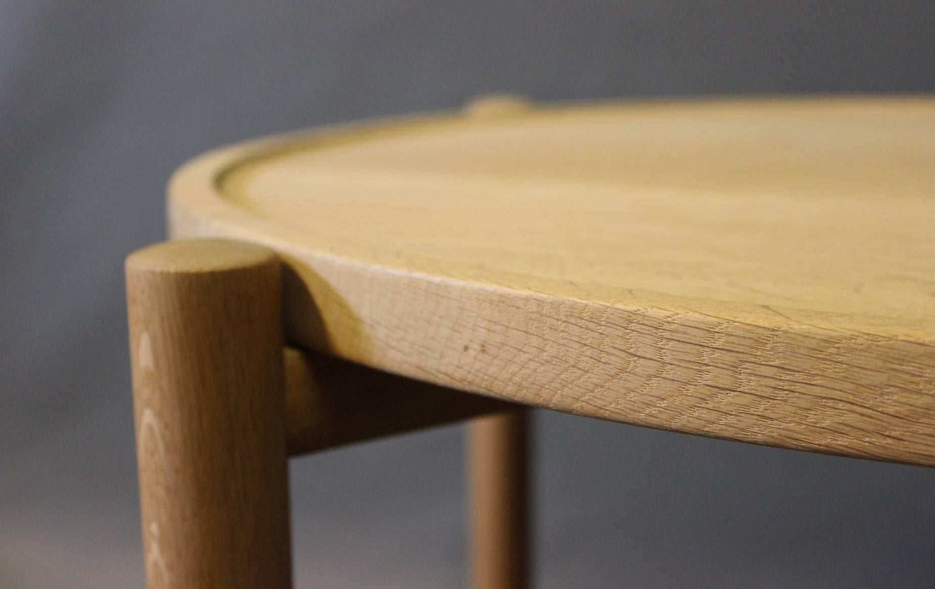 Side Table, Model PP35, in Soap Treated Oak by Hans J. Wegner and PP Furniture 2