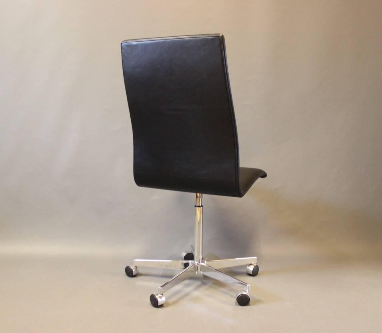 Scandinavian Modern The Oxford Classic Office Chair, Model 9193c by Arne Jacobsen and Fritz Hansen