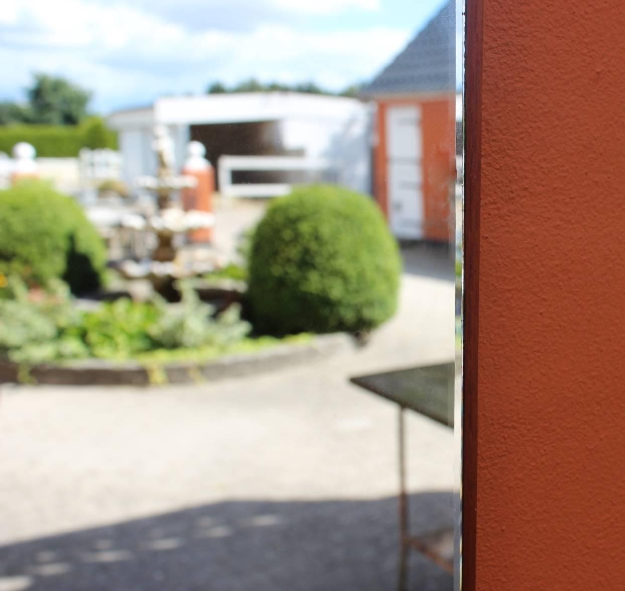 Scandinavian Modern Mirror in Teak of Danish Design from the 1960s